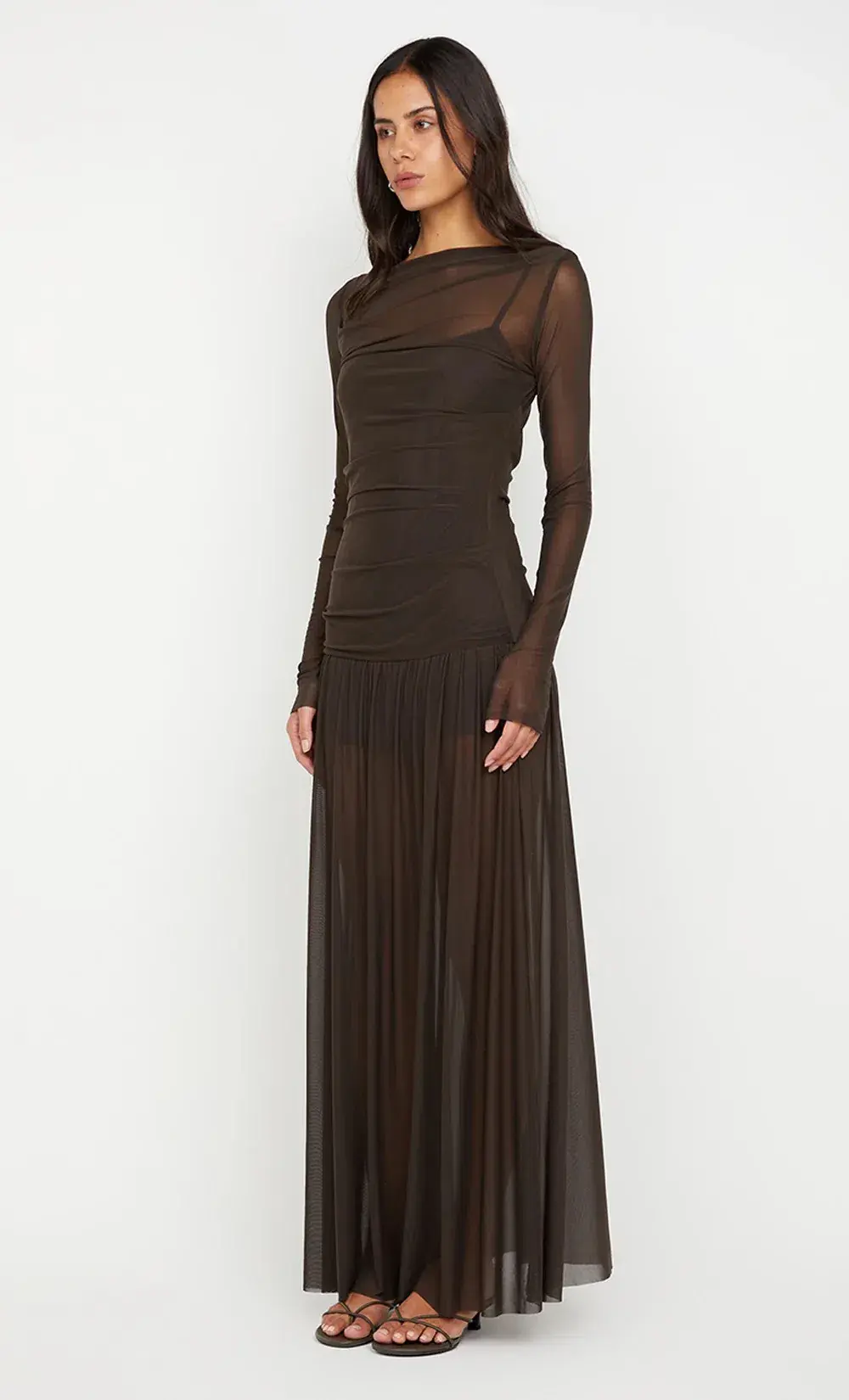 Bec & Bridge Blaine Long Sleeve Maxi Dress Cedar Size 12 - Image 3