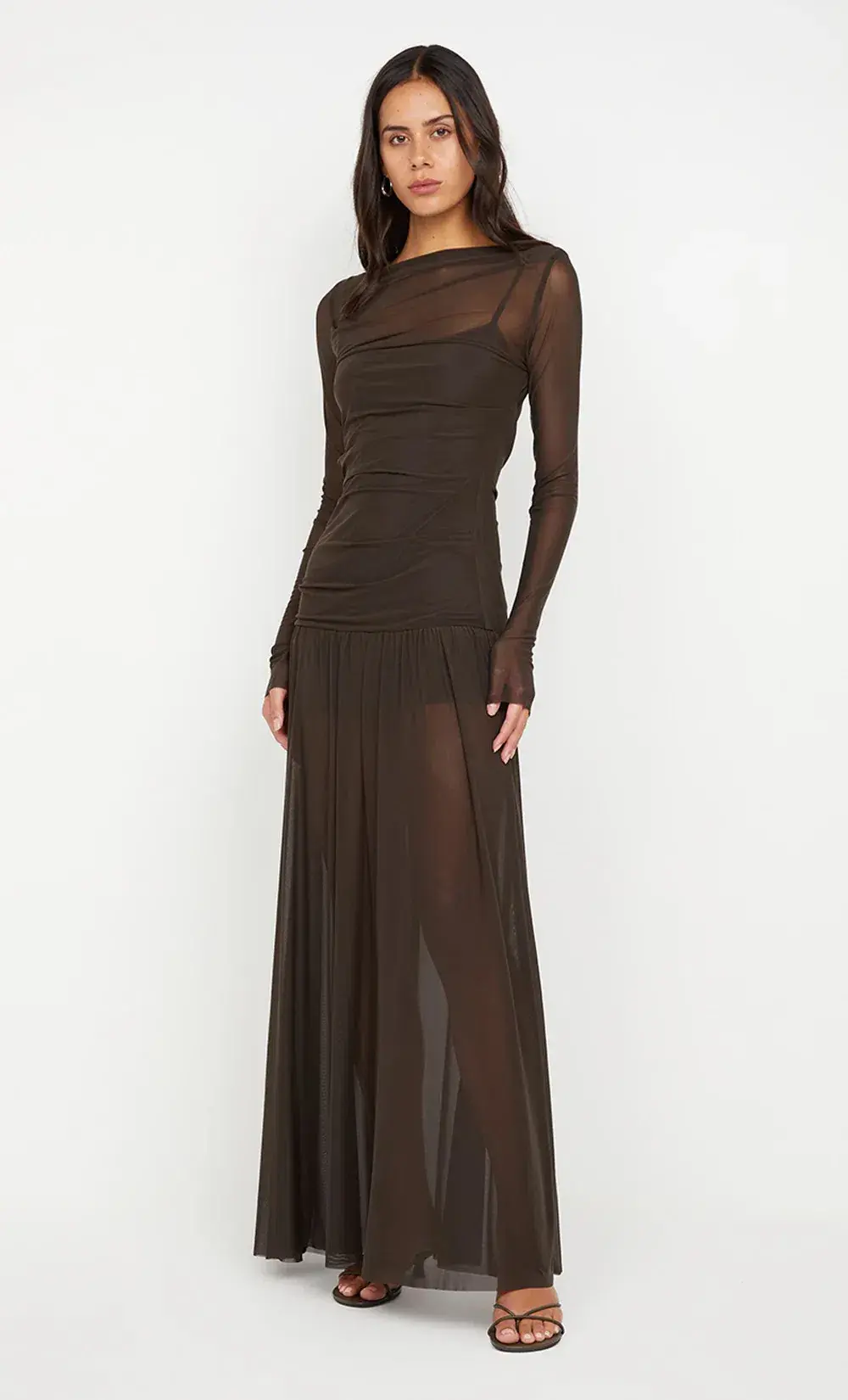 Bec & Bridge Blaine Long Sleeve Maxi Dress Cedar Size 12 - Image 2