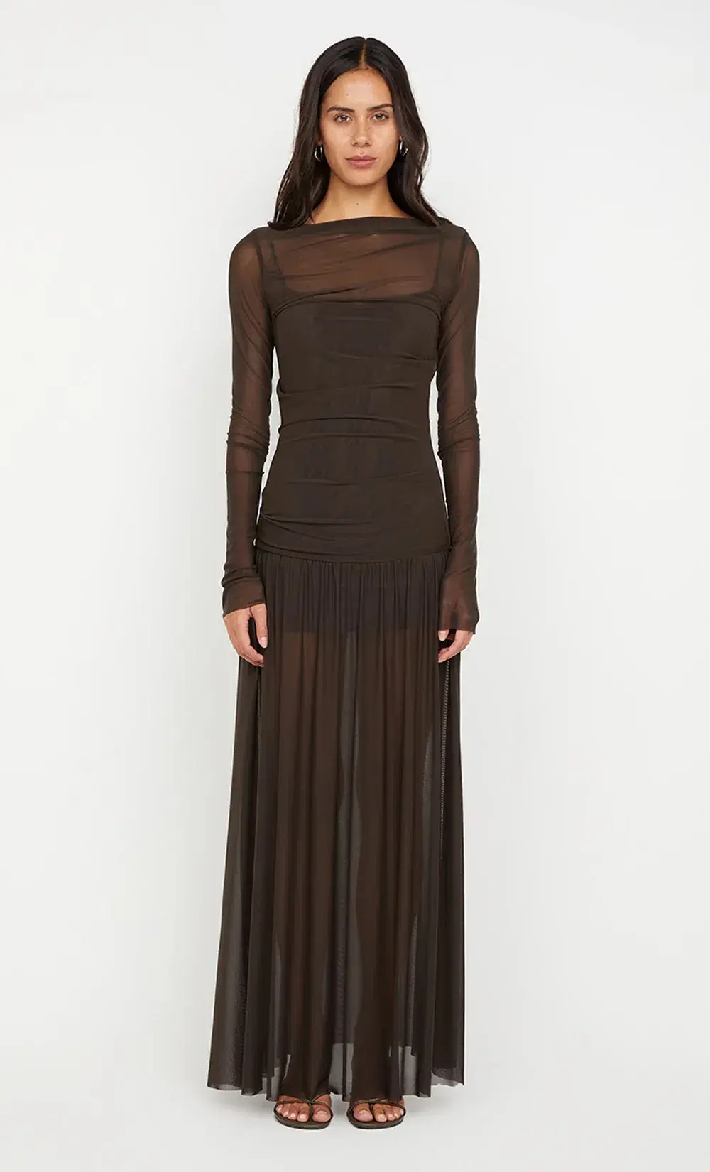 Bec & Bridge Blaine Long Sleeve Maxi Dress Cedar Size 12 - Image 1