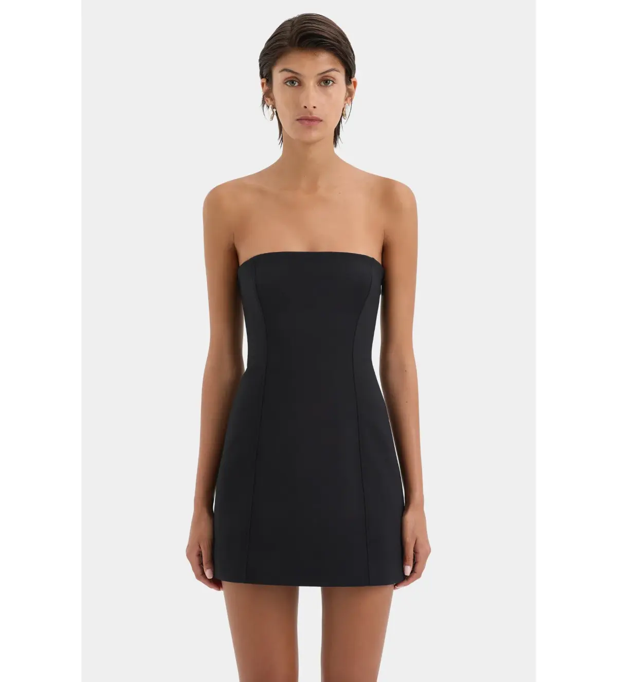 Sir the Label Sandrine Strapless Mini Dress Black Size 1 AU 8 - Image 4