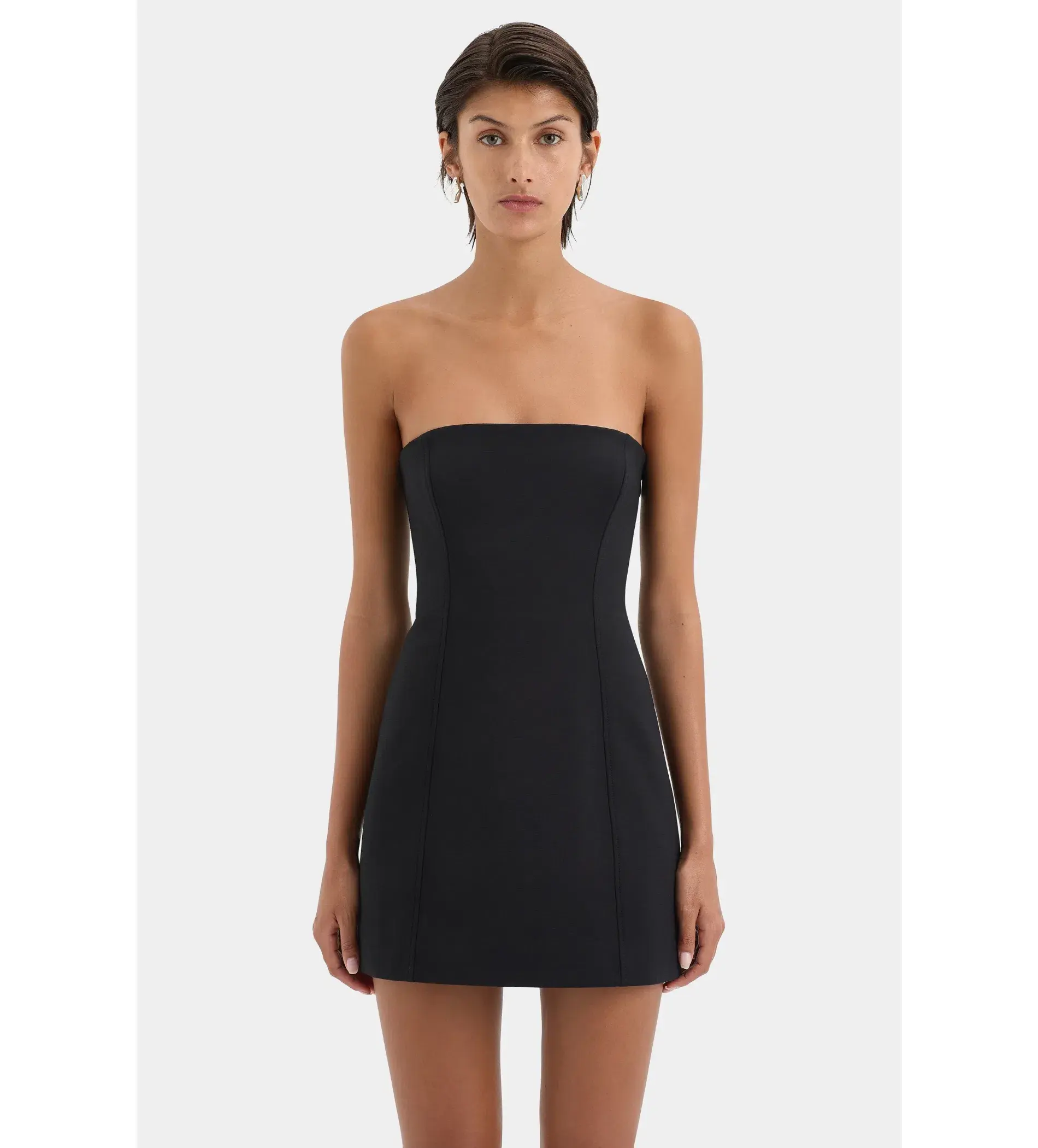 Sir the Label Sandrine Strapless Mini Dress Black Size 1 AU 8 - Image 4