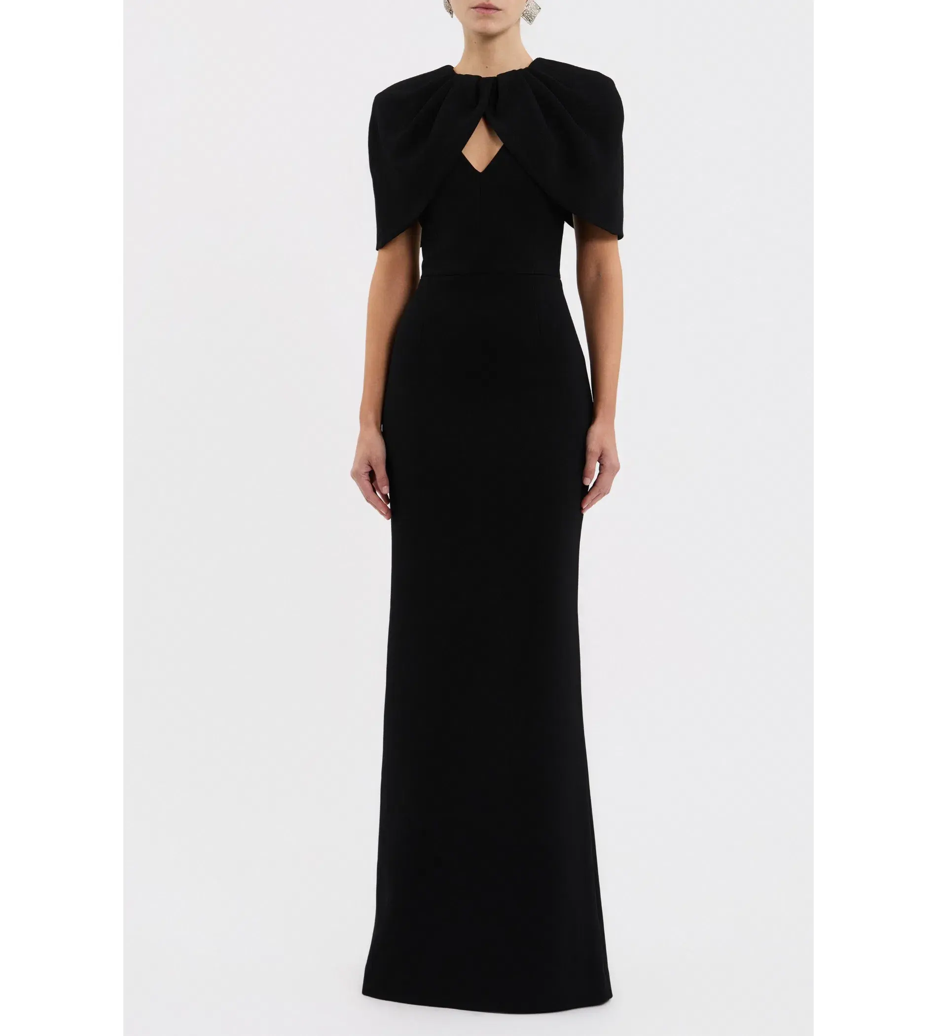 Rebecca Vallance Cameron Full Length Gown in Black Size AU 10 - Image 1