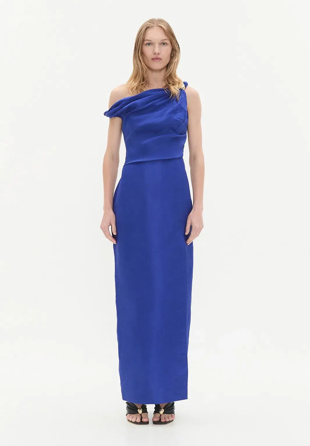 Aje Bridgette Midi Dress Cobalt Blue Size 12 - Image 1