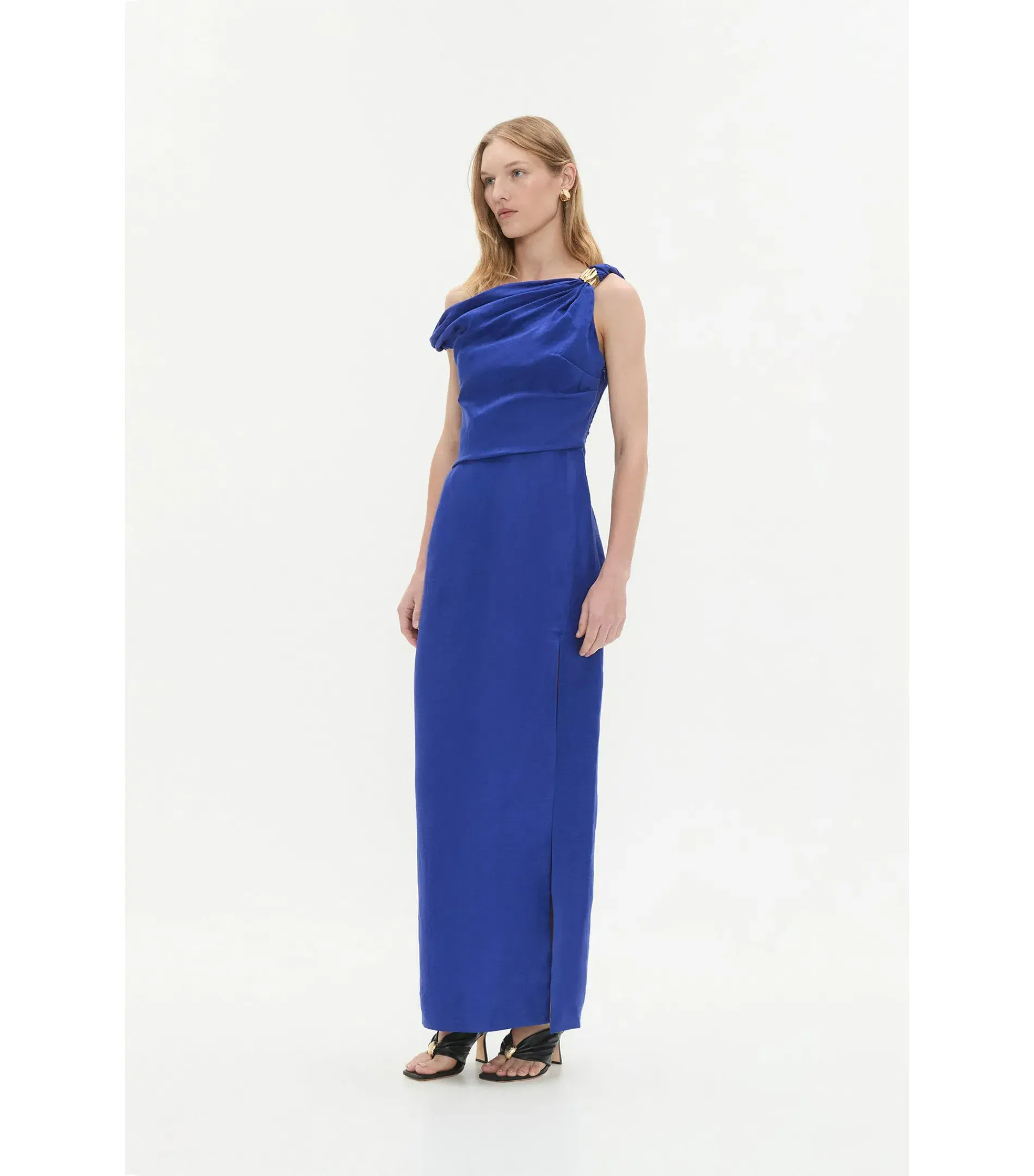 Aje Bridgette Maxi Dress Bright Blue Size AU 10  - Image 2