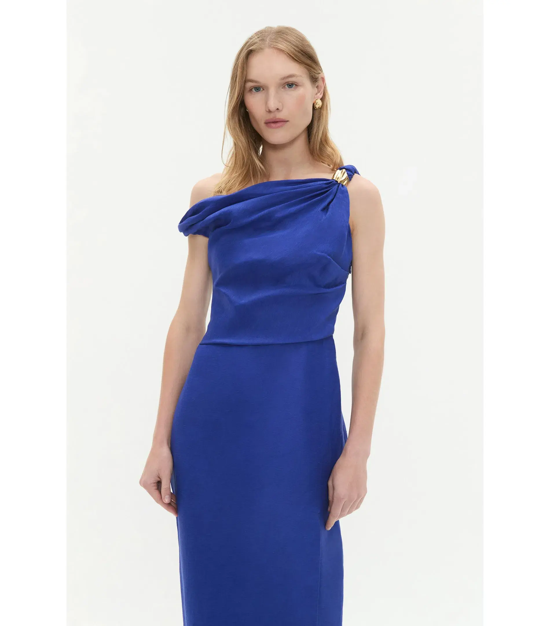 Aje Bridgette Maxi Dress Bright Blue Size AU 10  - Image 3
