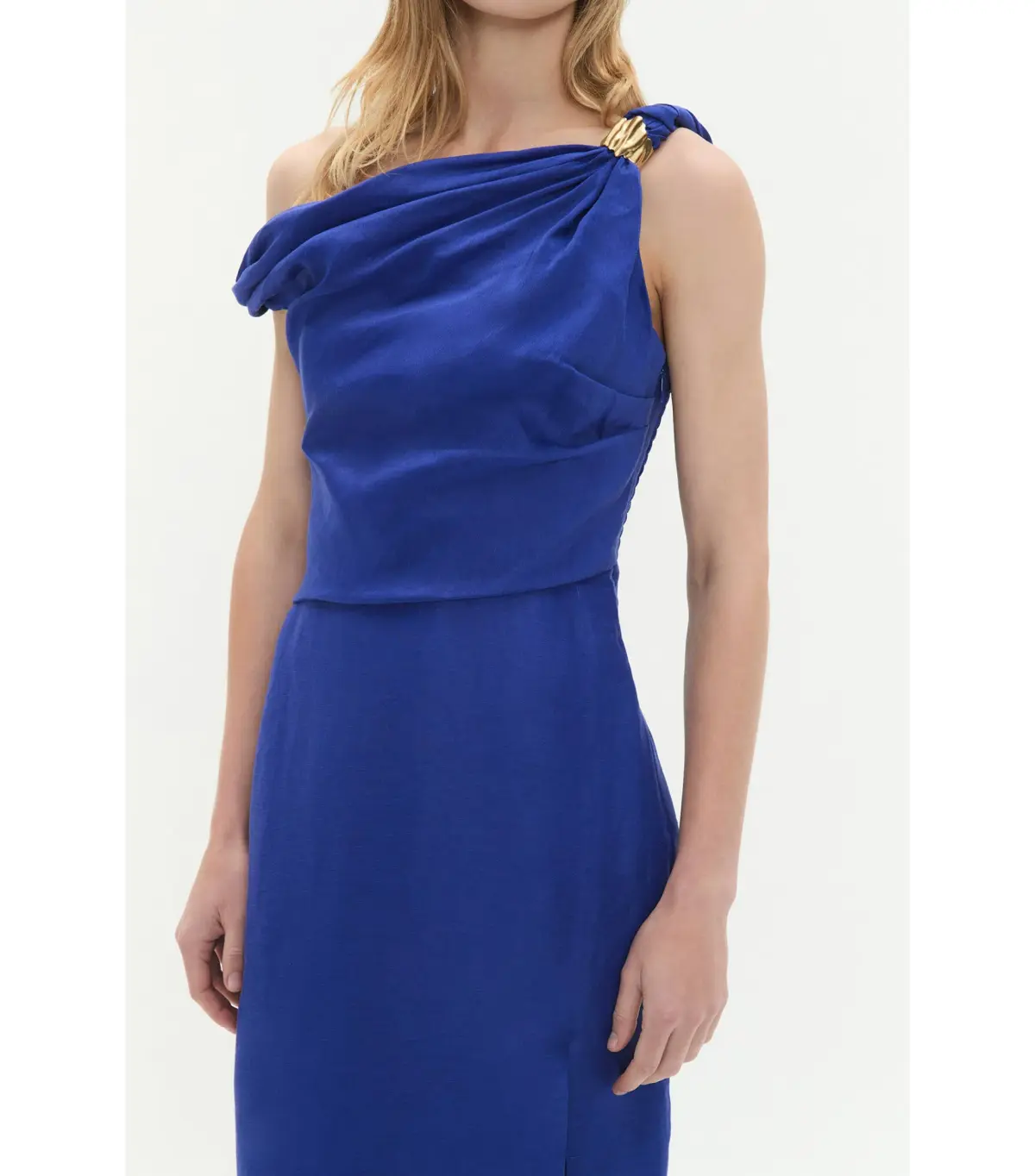 Aje Bridgette Maxi Dress Bright Blue Size AU 10  - Image 4