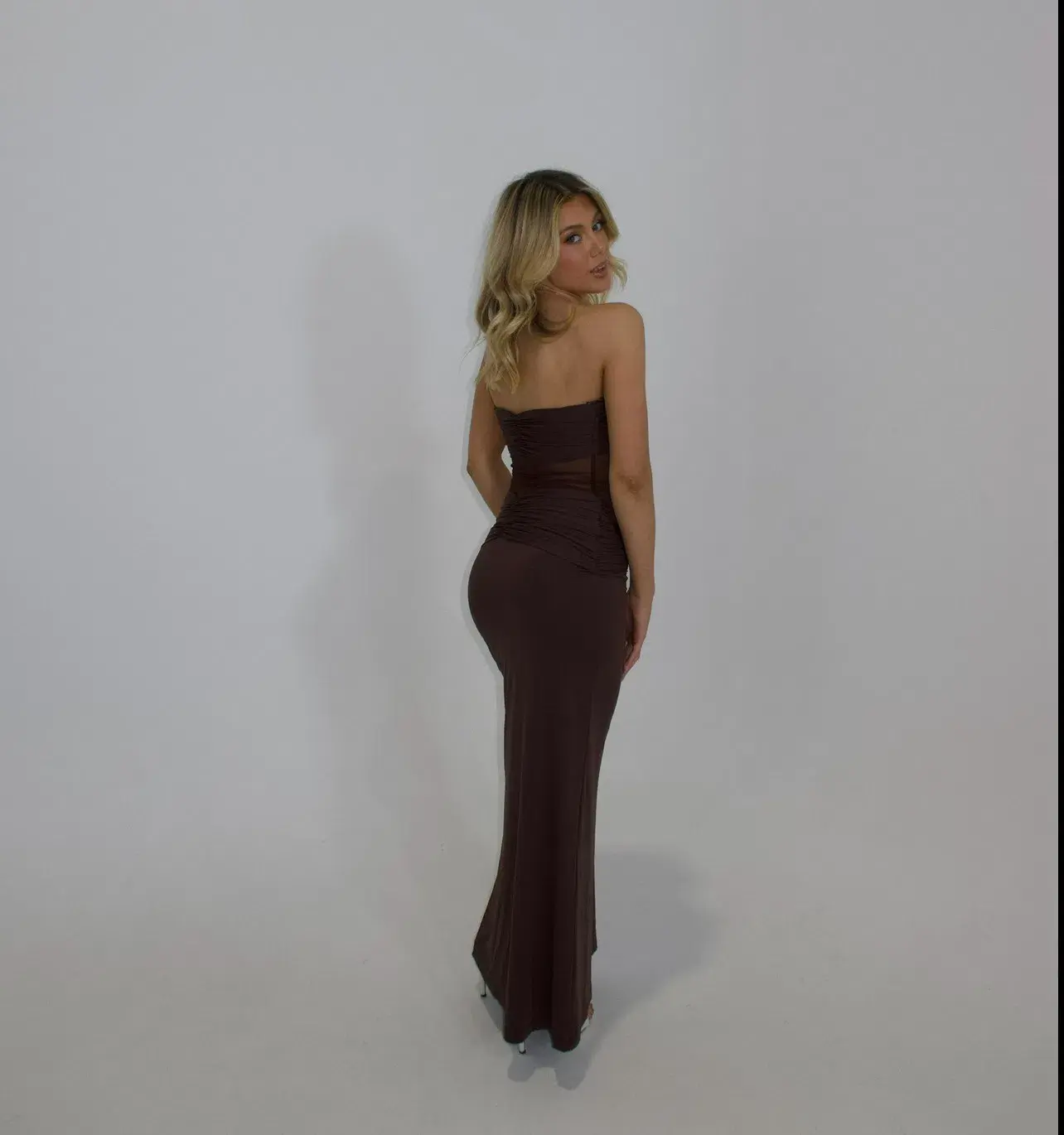 Sasha Therese Amara Maxi Dress Brown Size 8 - Image 3