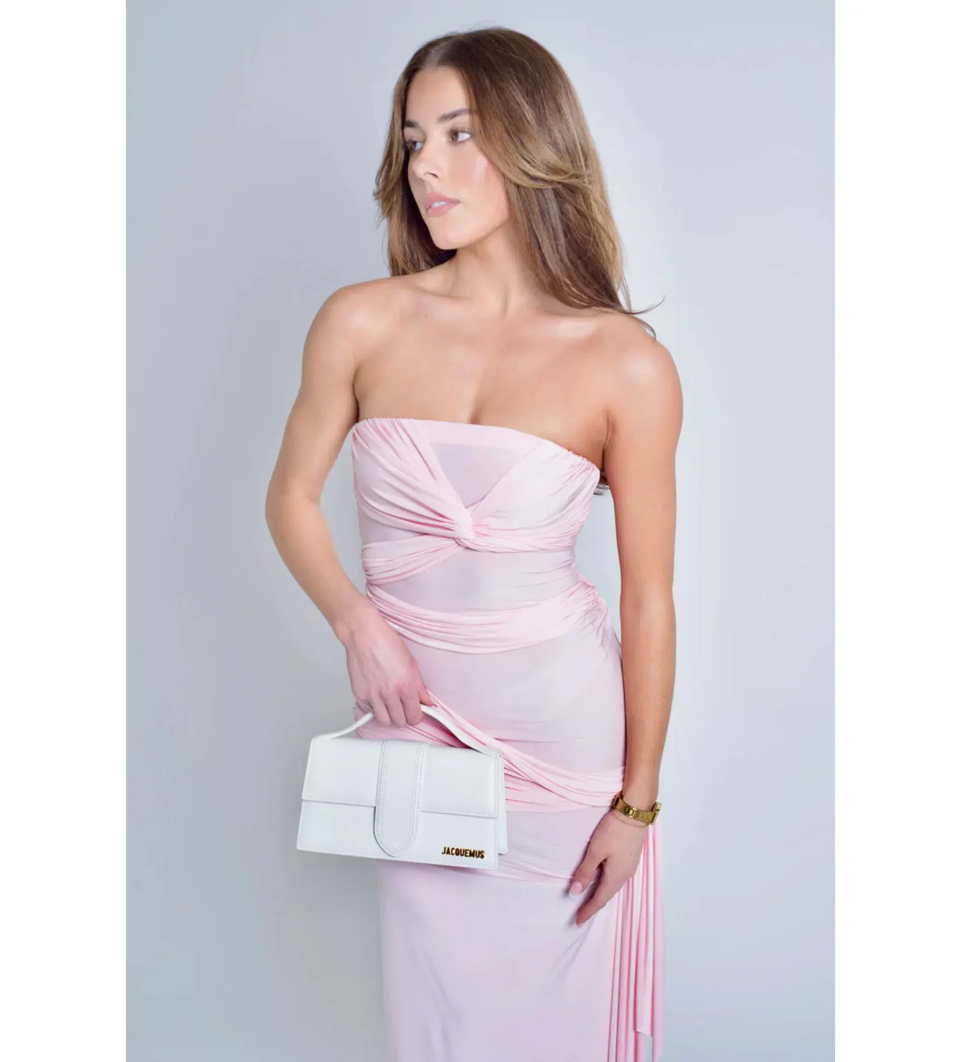 Natalie Rolt Miranda Gown in Blossom Pink Size AU 6 - Image 3