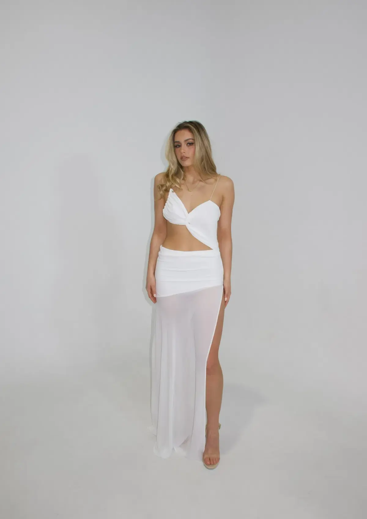 Natalie Rolt Dahlia Maxi Dress in White Size AU 6 - Image 1