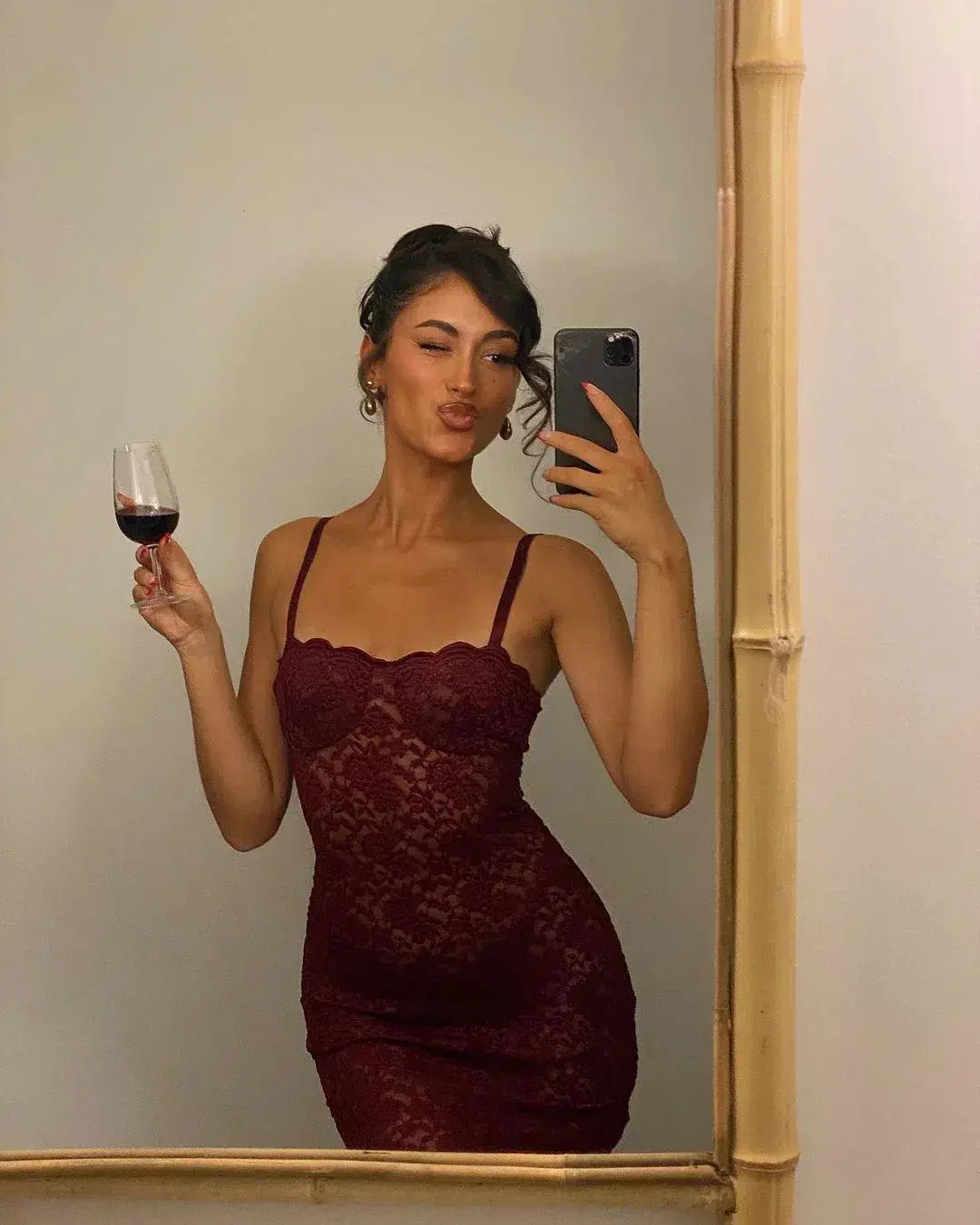 Arcina Ori Margot Maxi Dress in Red Wine Size AU 8 - Image 9