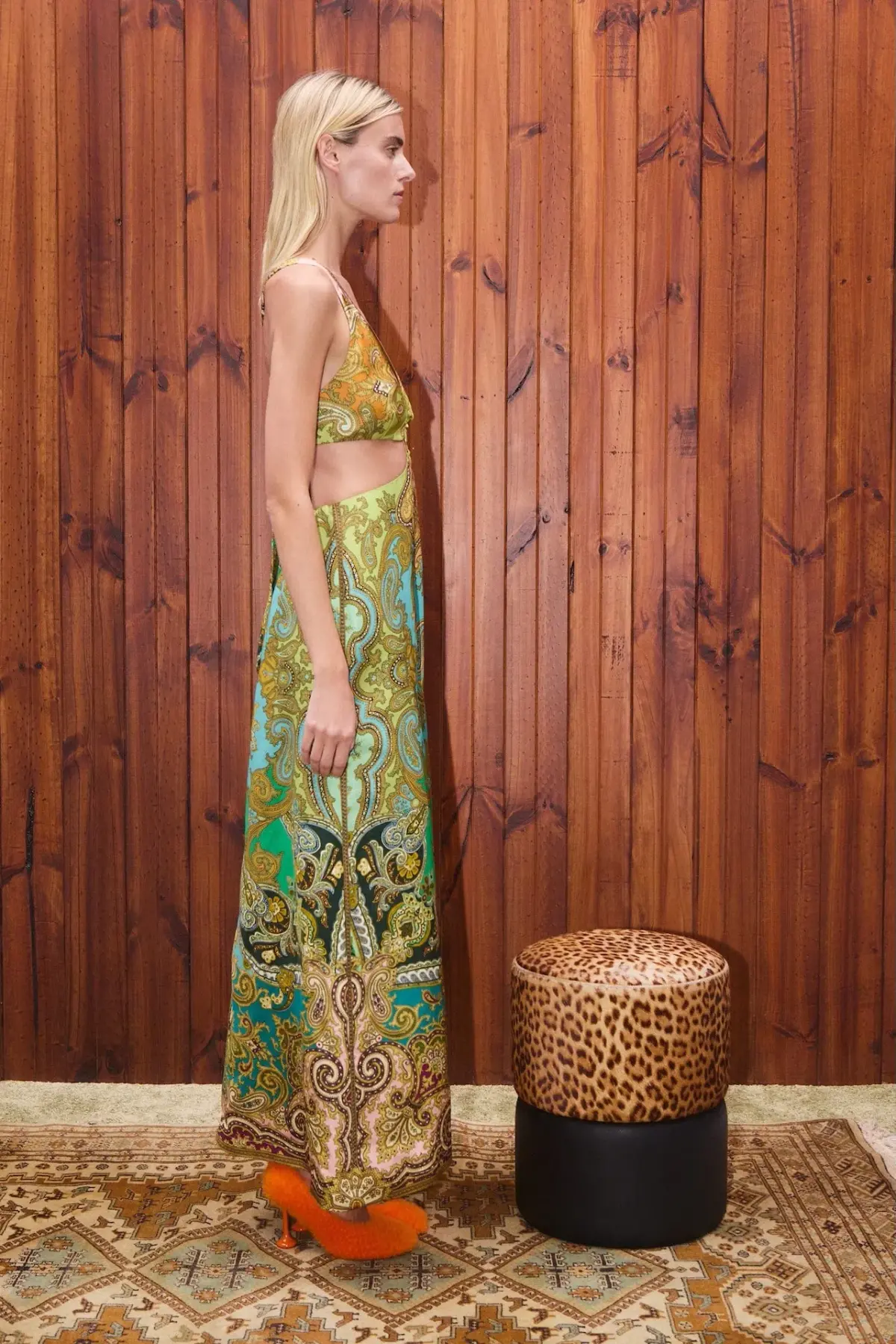 Alemais Clemenza Cut Out Midi Dress Multi Size 6 - Image 5