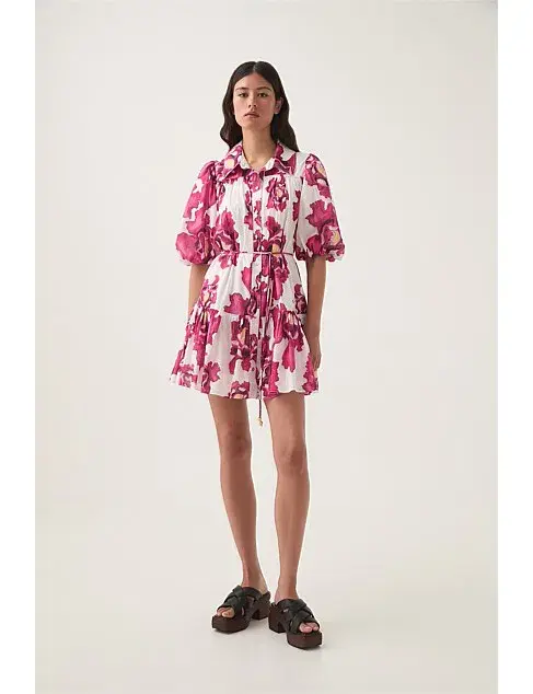 AJE ELIZA SMOCK MINI DRESS SIZE 4 - Image 1