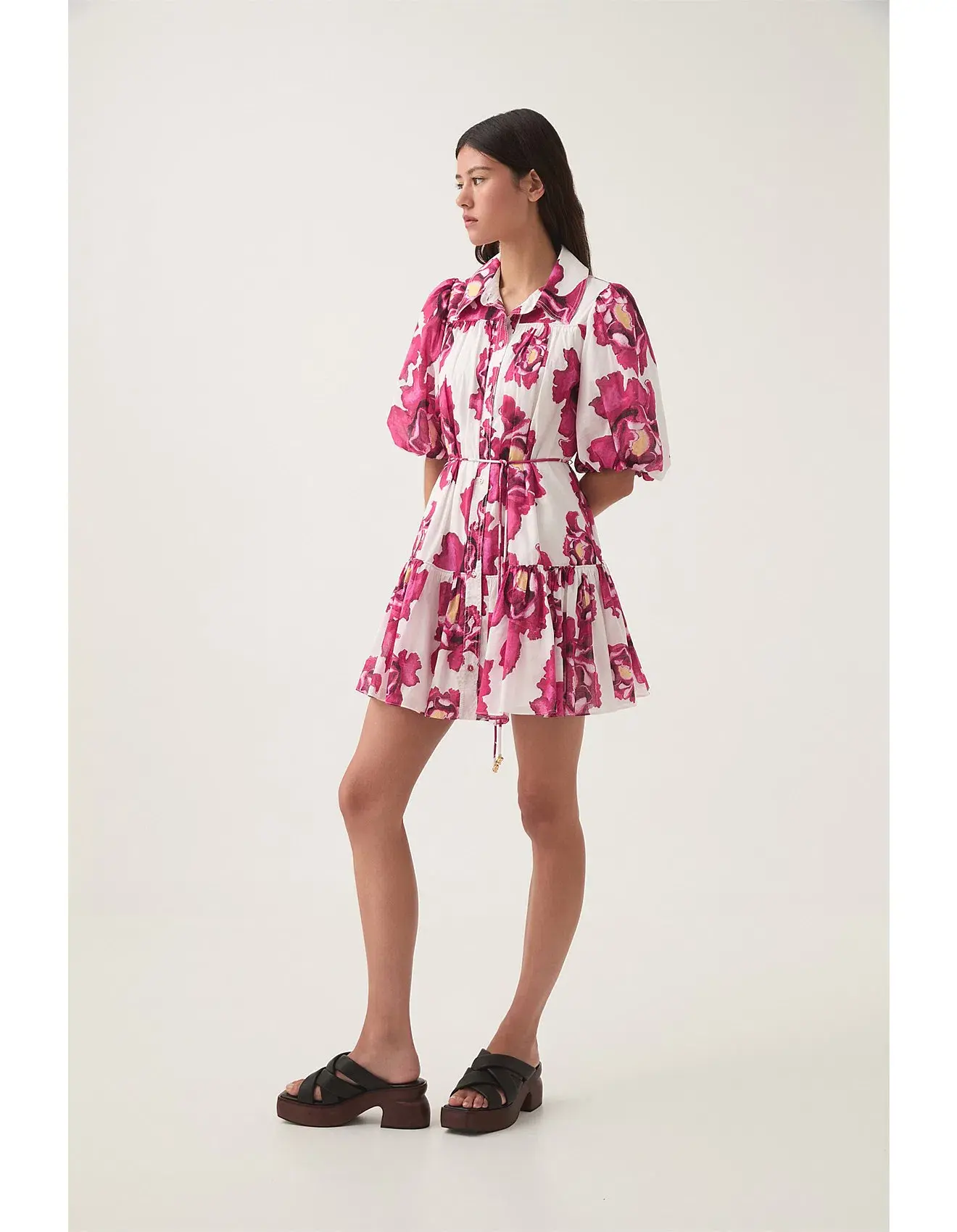 AJE ELIZA SMOCK MINI DRESS SIZE 4 - Image 3
