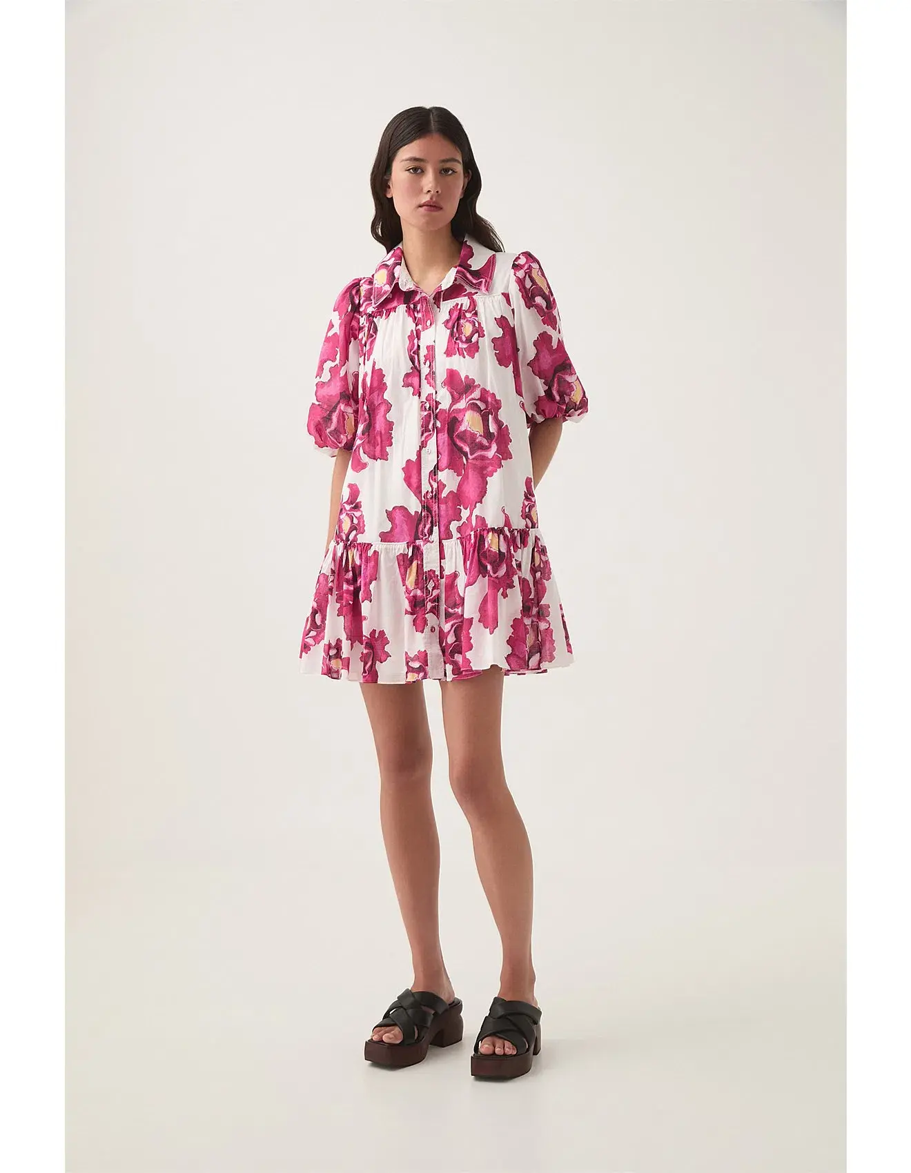 AJE ELIZA SMOCK MINI DRESS SIZE 4 - Image 5