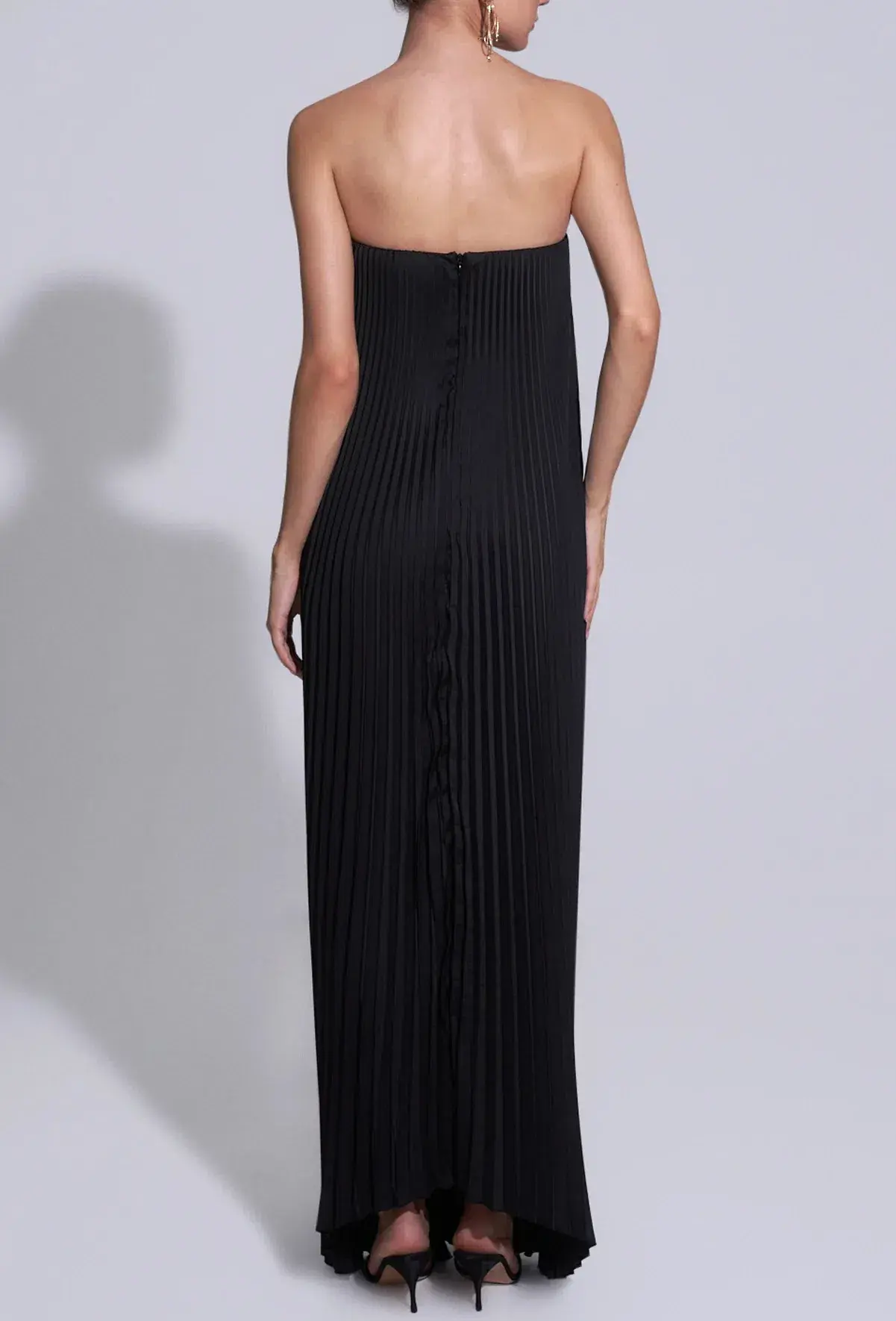 L'Idee Black Tie Gown Dress Noir Black Size 8 - Image 3