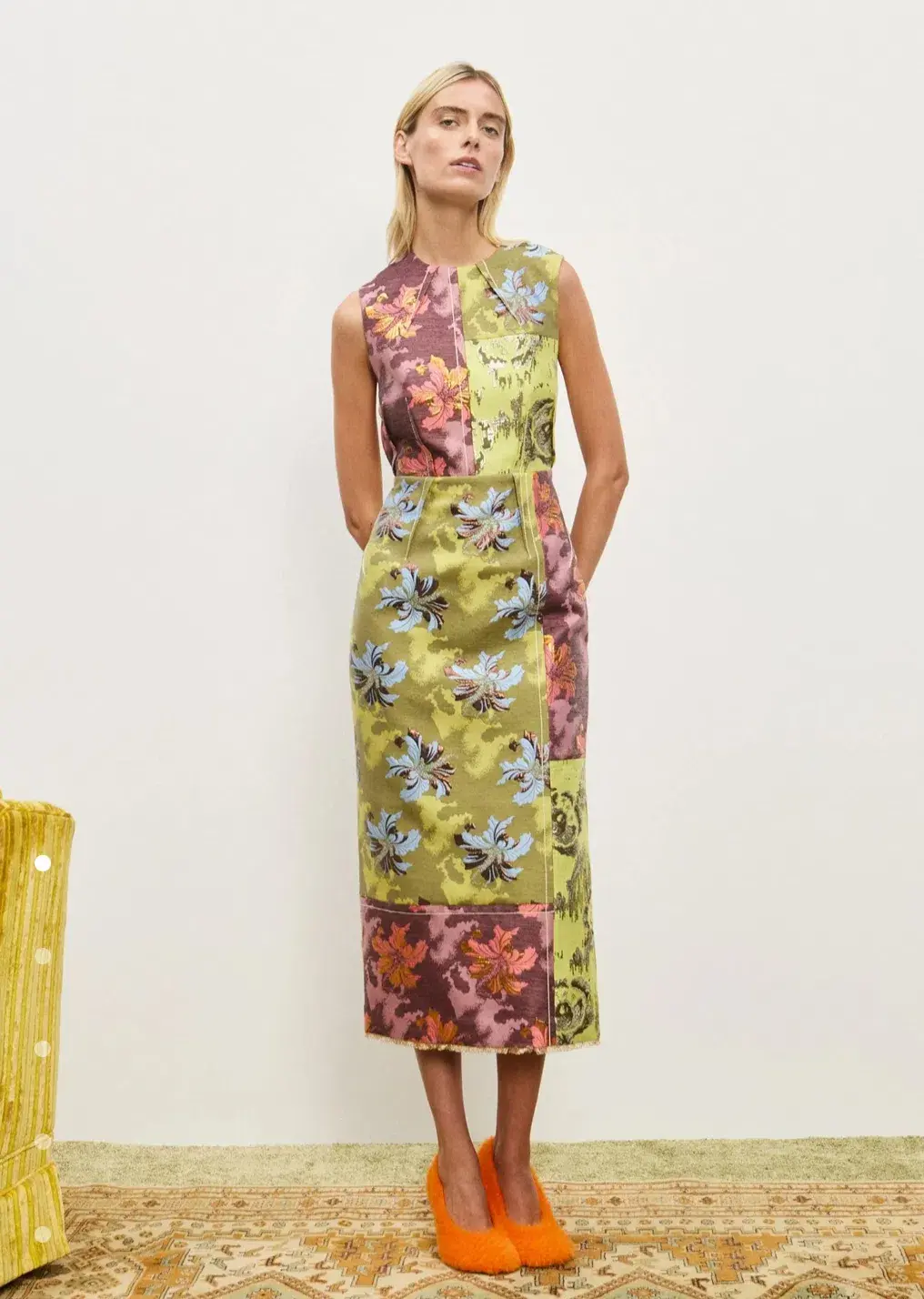 Alemais Adriana Jacquard Midi Gown Multi Size AU 10 - Image 1