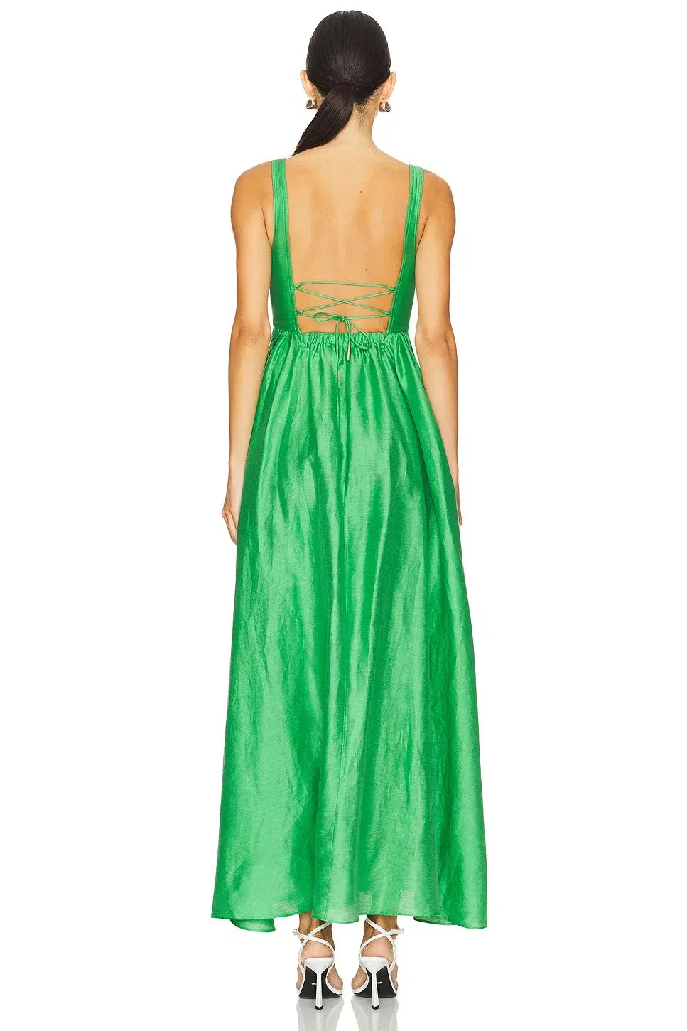 Acler Sandgate Maxi Dress Shamrock Green Size AU 12 - Image 3