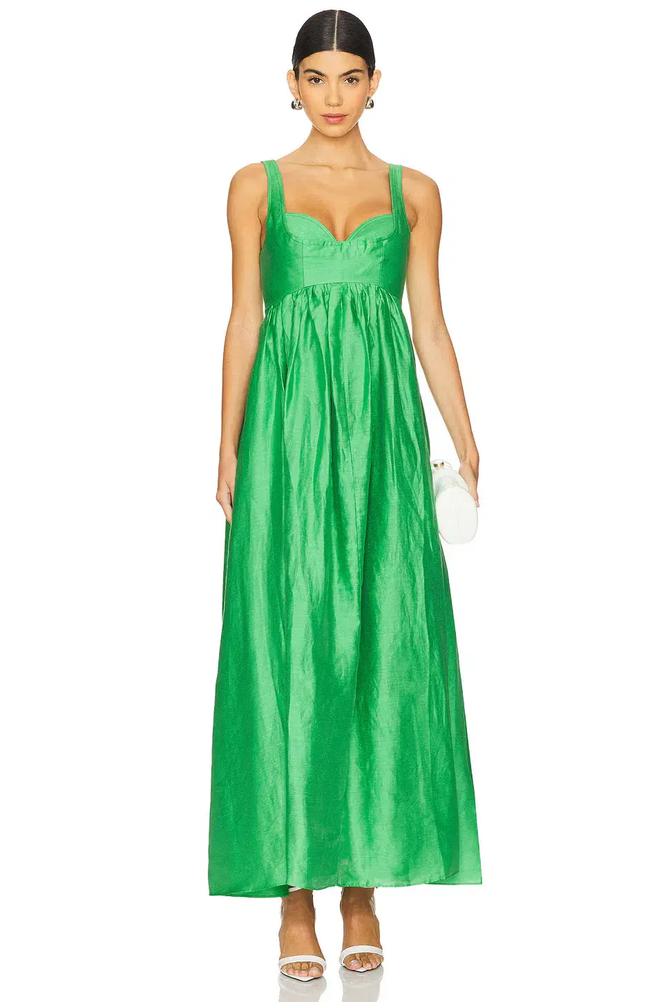 Acler Sandgate Maxi Dress Shamrock Green Size AU 12 - Image 1