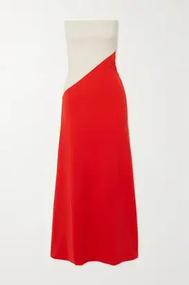 Aaizel Red and White Strapless Dress - Size 6 - Image 1