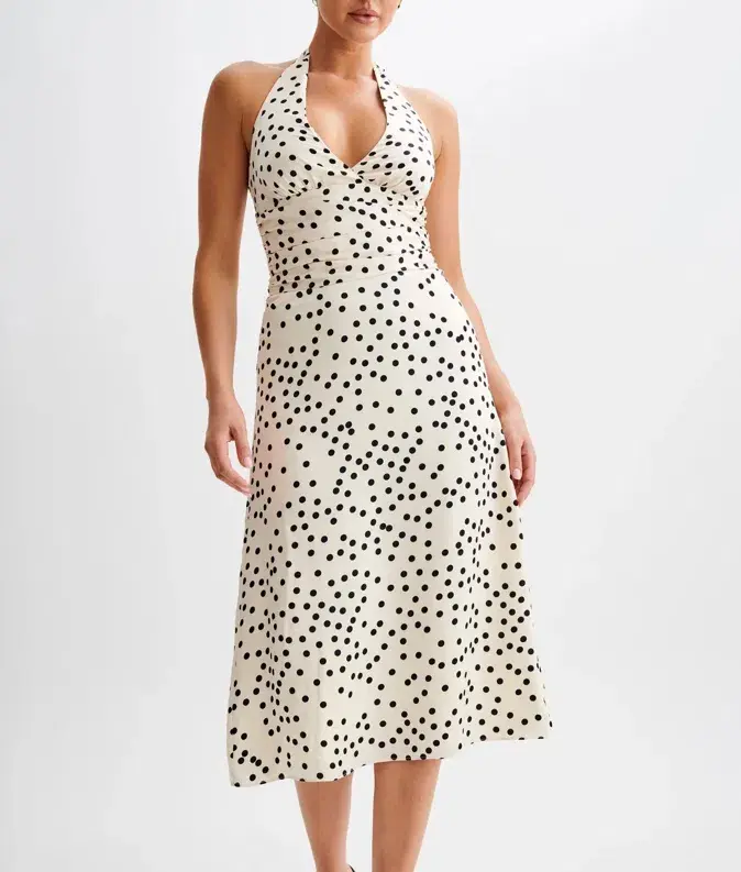 Meshki Marguerite Dress White Polka Dot - Size XS - Image 2