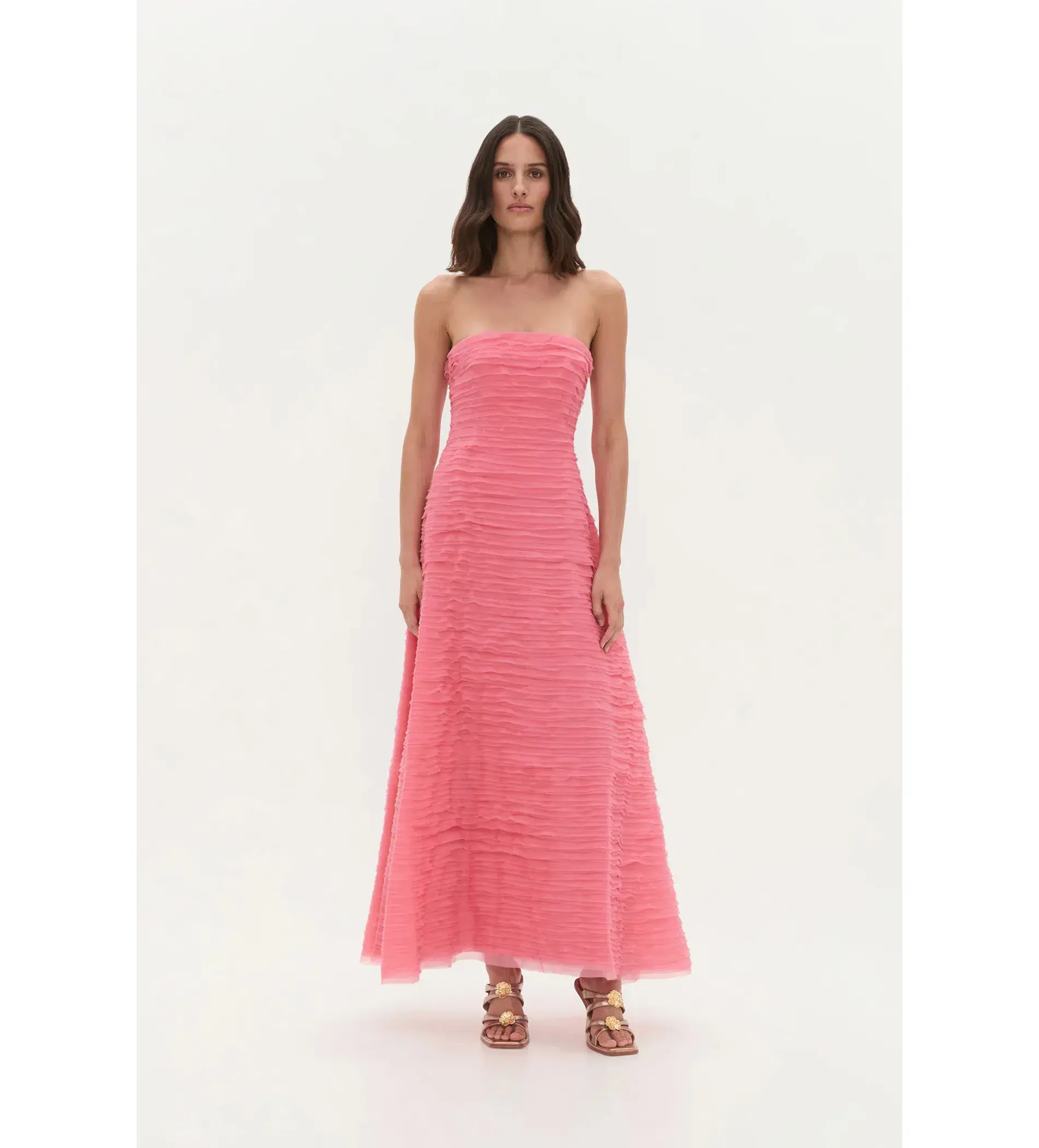 Fritzy Dress in Lingren Guava main image 0