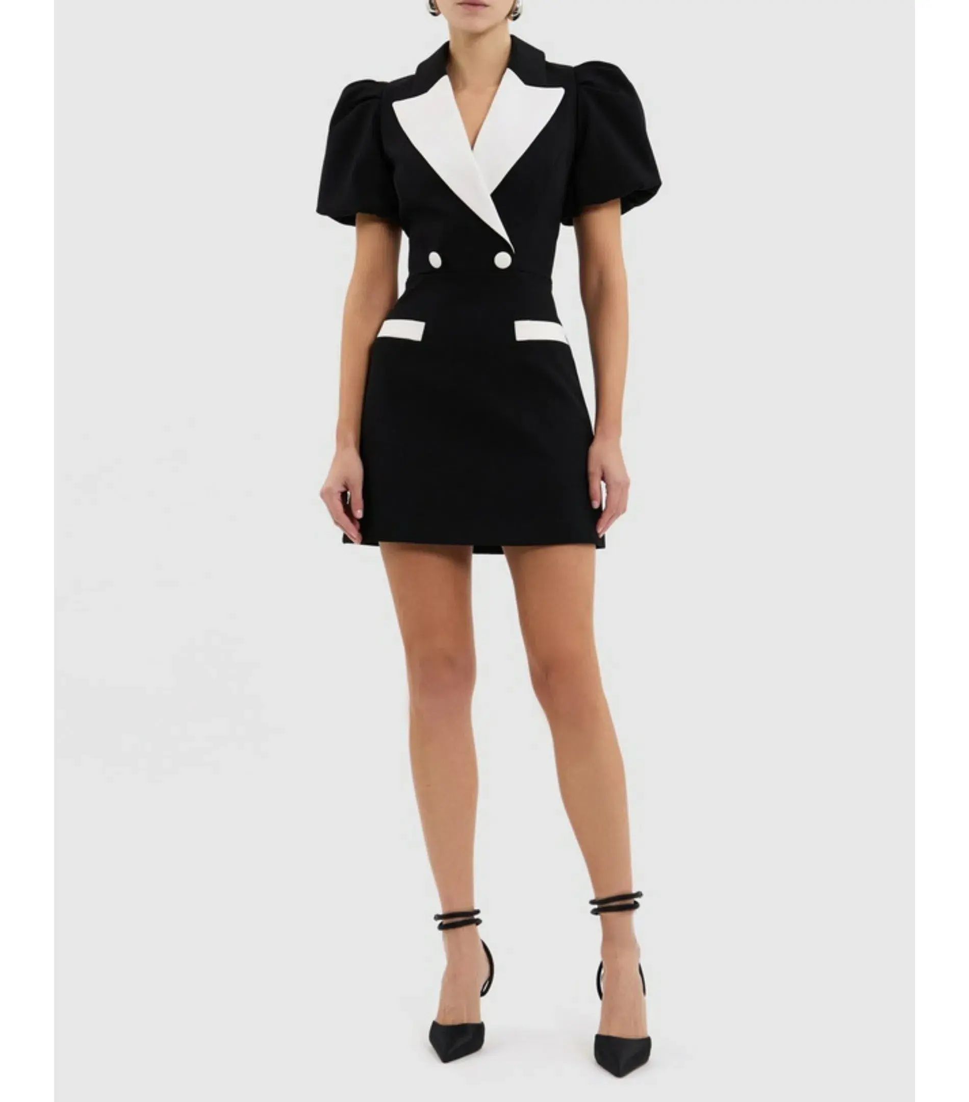 Rebecca Vallance Emma Mini Dress Black Size AU 8  - Image 1