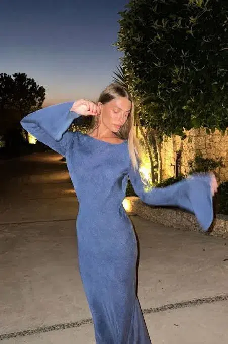 Realisation Par Gai Maxi Dress in Denim Size AU 8 - Image 5