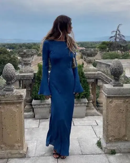 Realisation Par Gai Maxi Dress in Denim Size AU 8 - Image 6