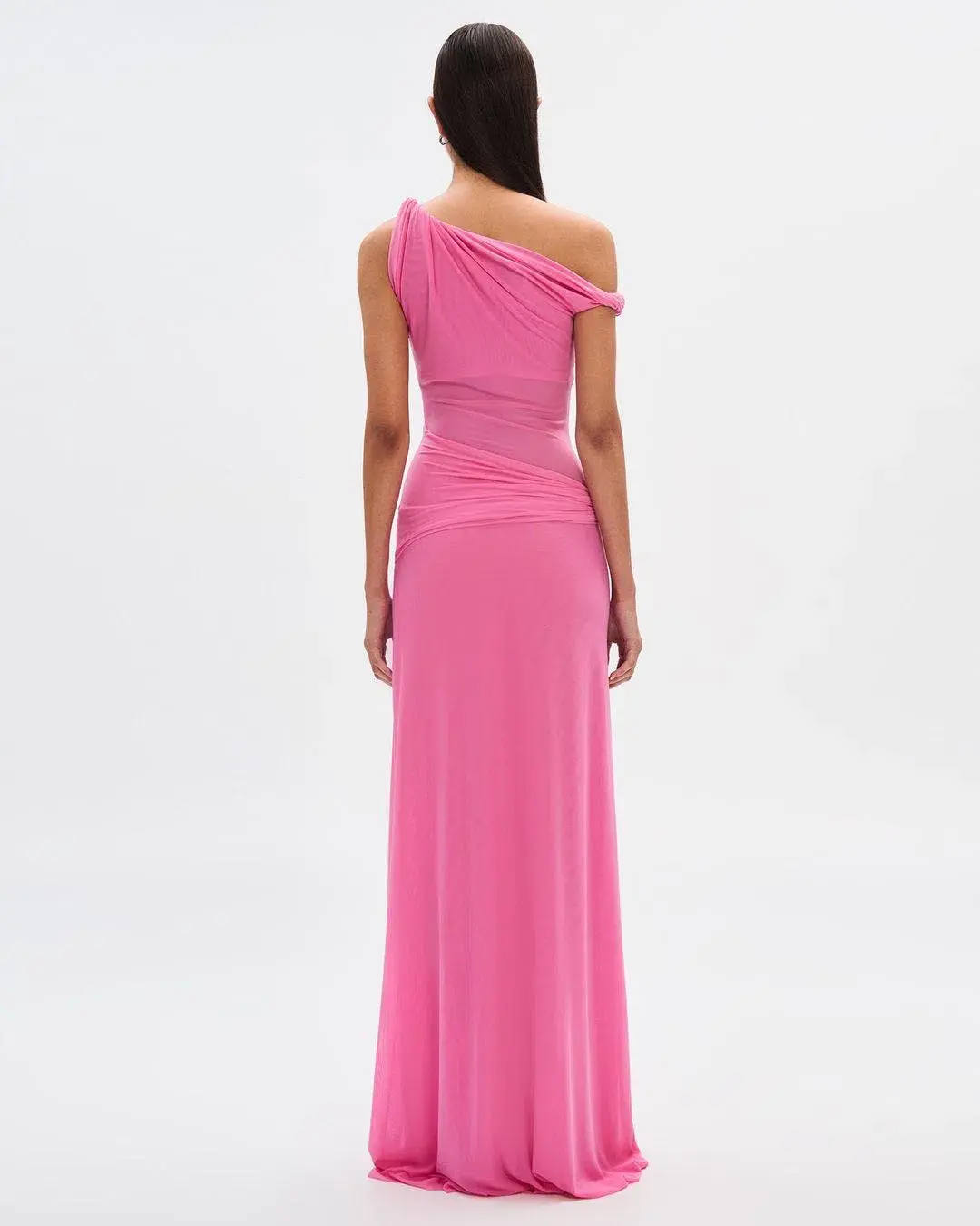 Misha Sisal Mesh Maxi Dress Orchid Pink Size 8 - Image 3