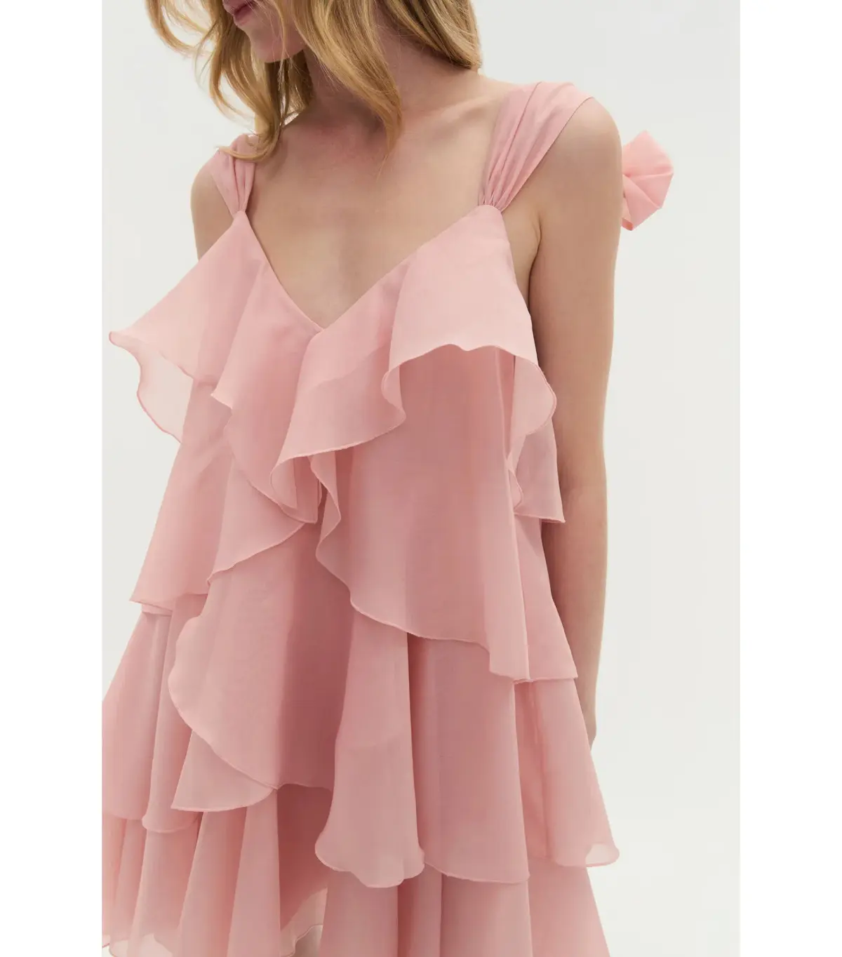 Aje Erin Mini Dress in Muted Rose Size AU 8 - Image 2