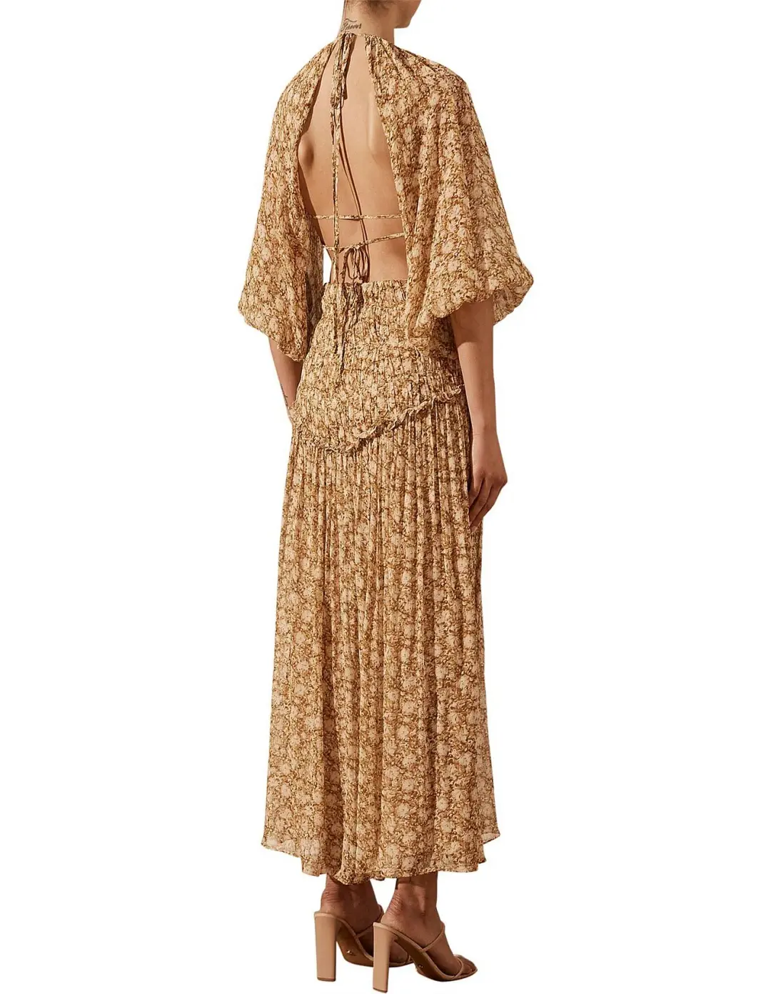 Shona Joy: Julia Cutout Backless Midi Dress for rent on The Volte - main image