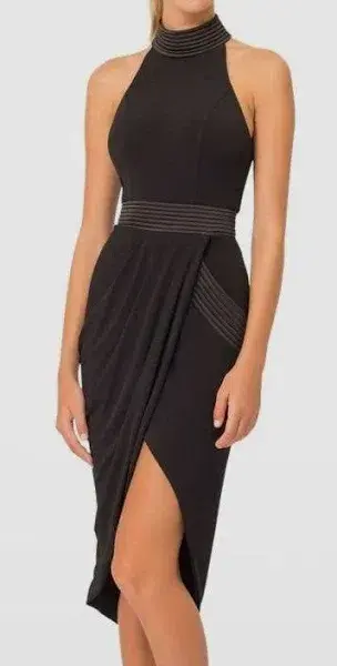 Zhivago Miracle Dress Midi Black Size AU 10 - Image 1