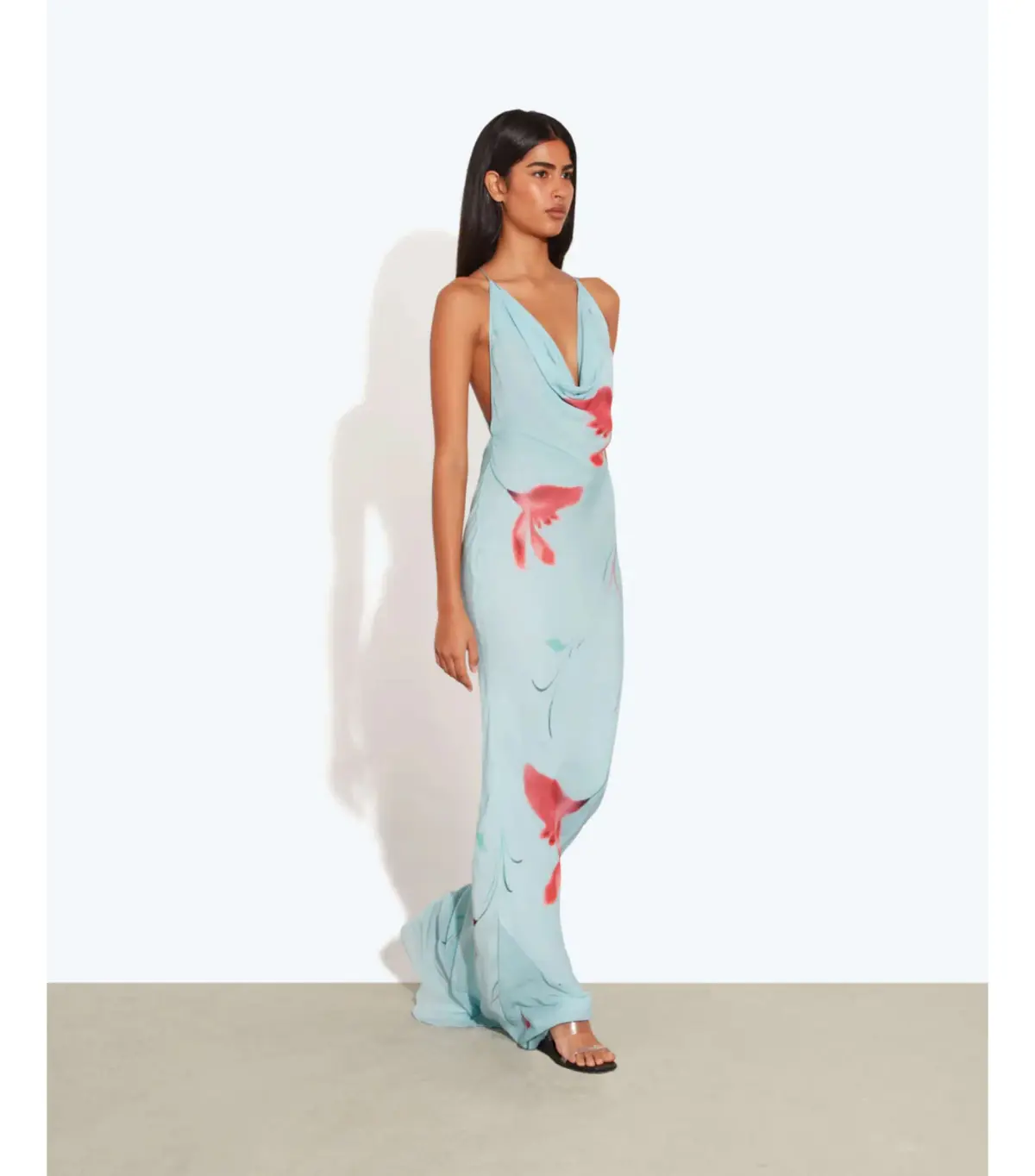 Rat & Boa Vincenza Maxi Dress Blue Size M / AU 10 - Image 3