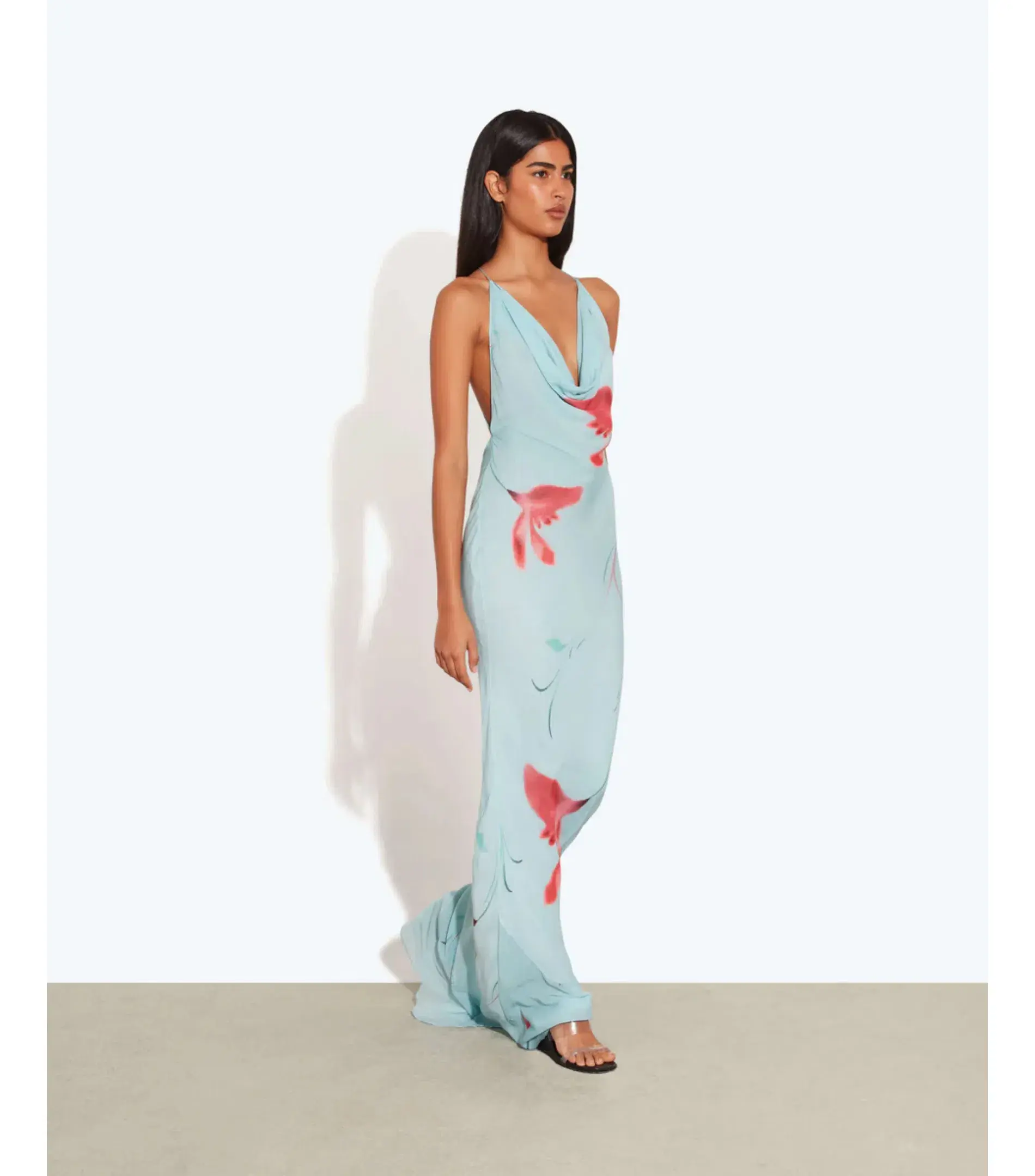 Rat & Boa Vincenza Maxi Dress Blue Size M / AU 10 - Image 3