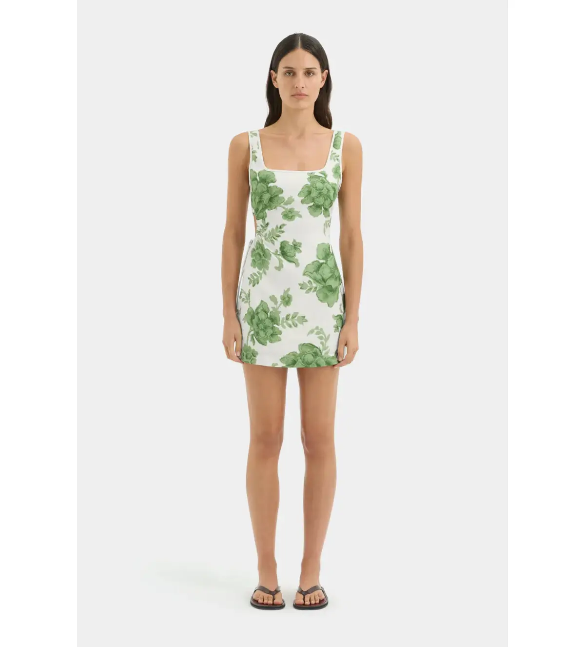 Sir the Label Gardella Cut Out Mini Dress Frisa Print Size 2 / AU 10 - Image 1