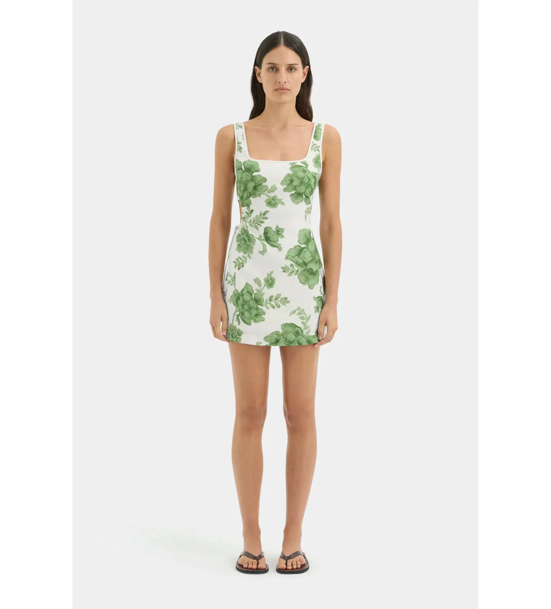 Sir the Label Gardella Cut Out Mini Dress Frisa Print Size 2 / AU 10 - Image 1