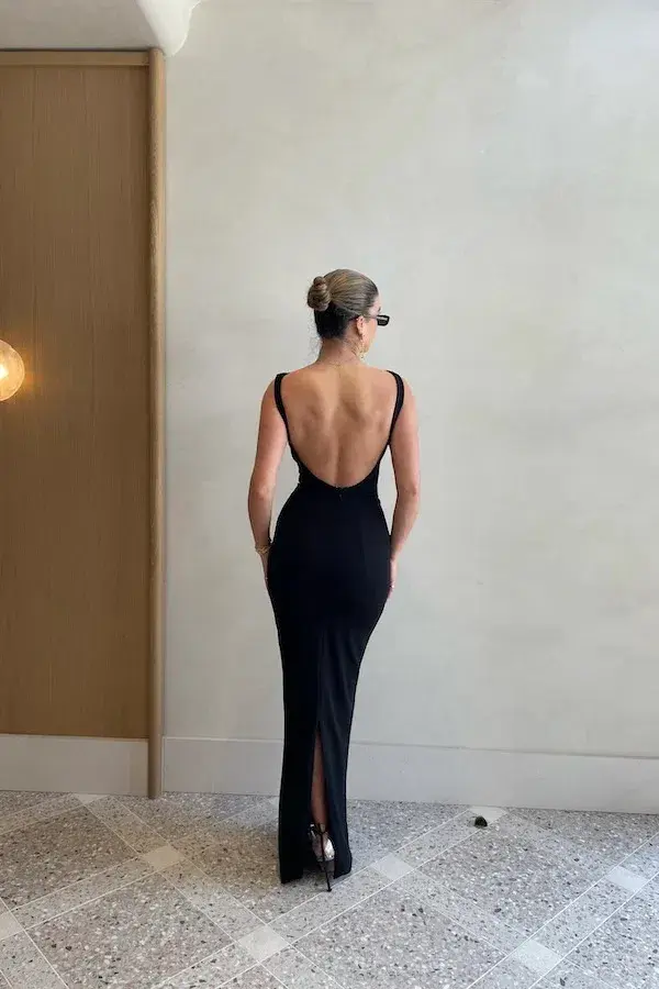 Effie Kats Verona Maxi Gown in Black Size AU 6 - Image 16