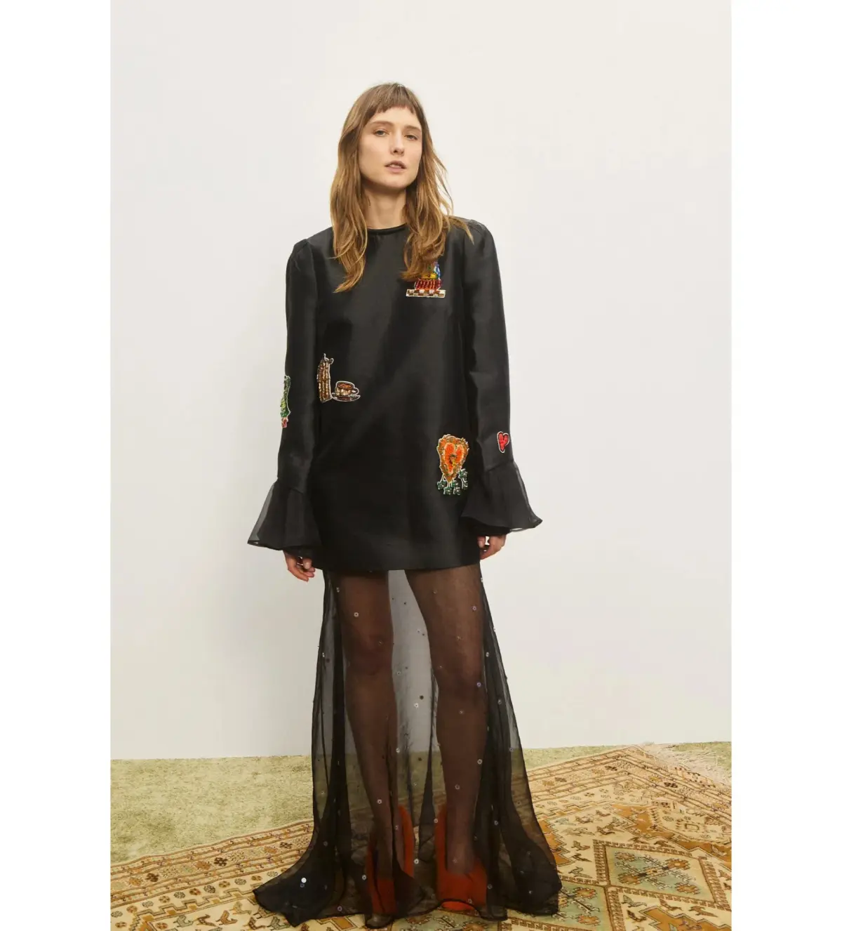 Alemais Ginger Embellished Gown Black Size 10 - Image 1