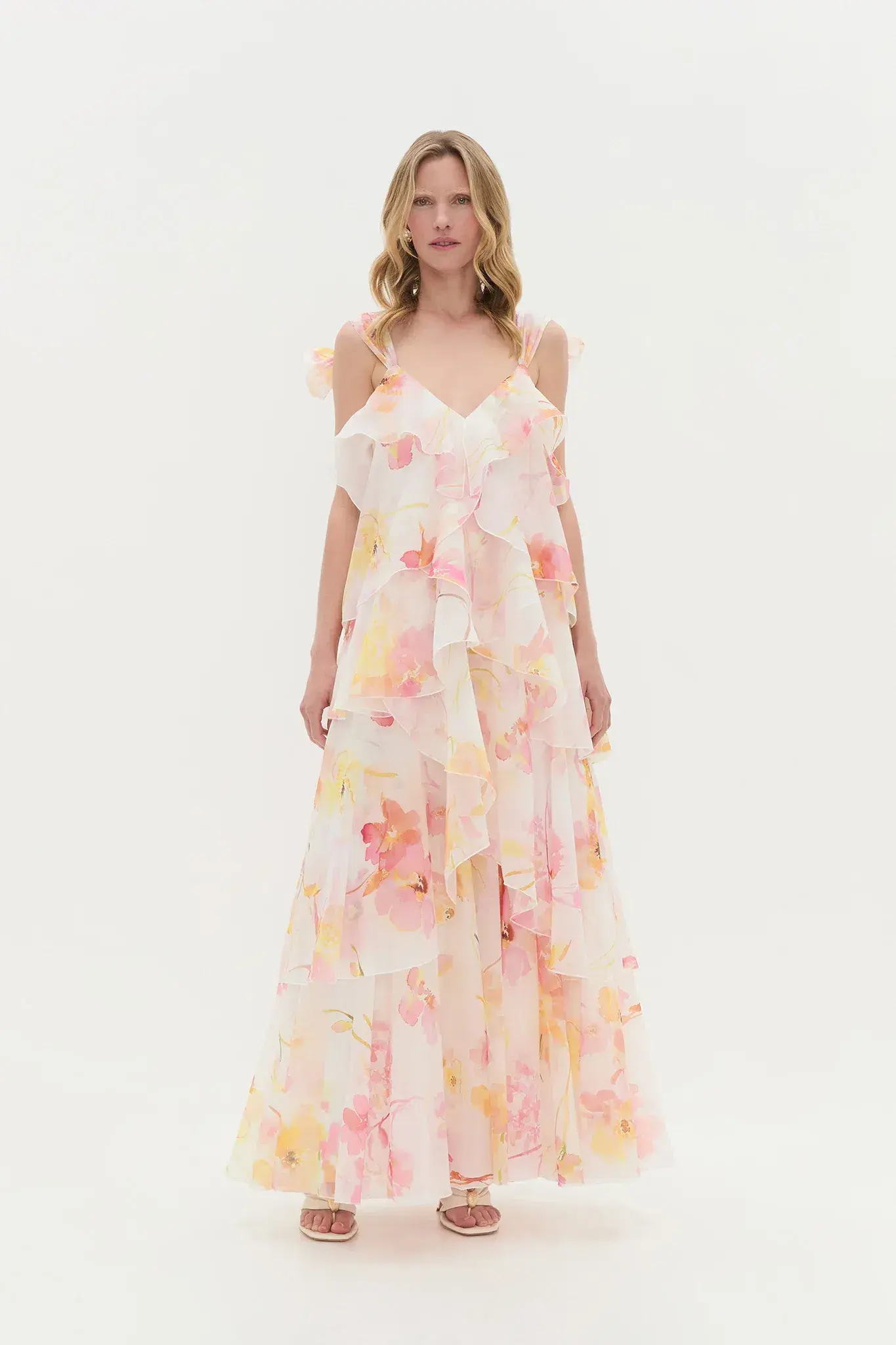 Aje Gracie Maxi Dress Wildflowers Size 6 - Image 1