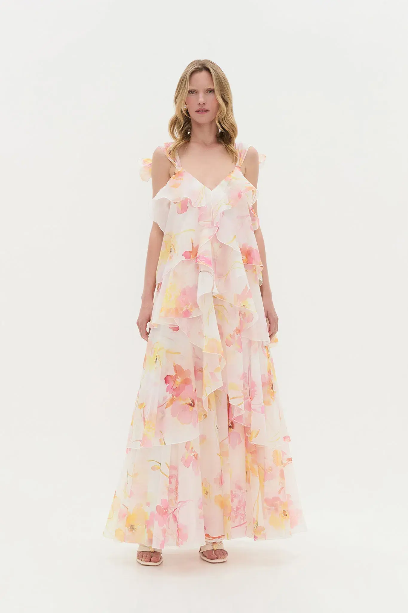 Aje Gracie Maxi Dress Wildflowers Size 12 - Image 5