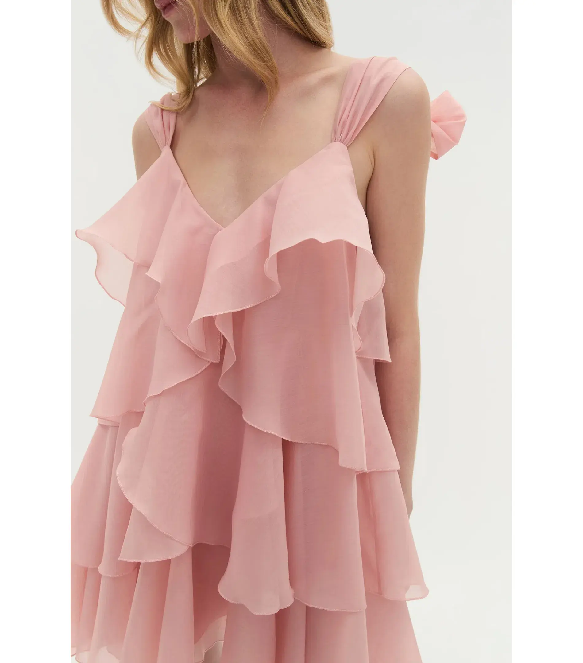 Aje Erin Mini Dress in Muted Rose Size AU 14 - Image 2