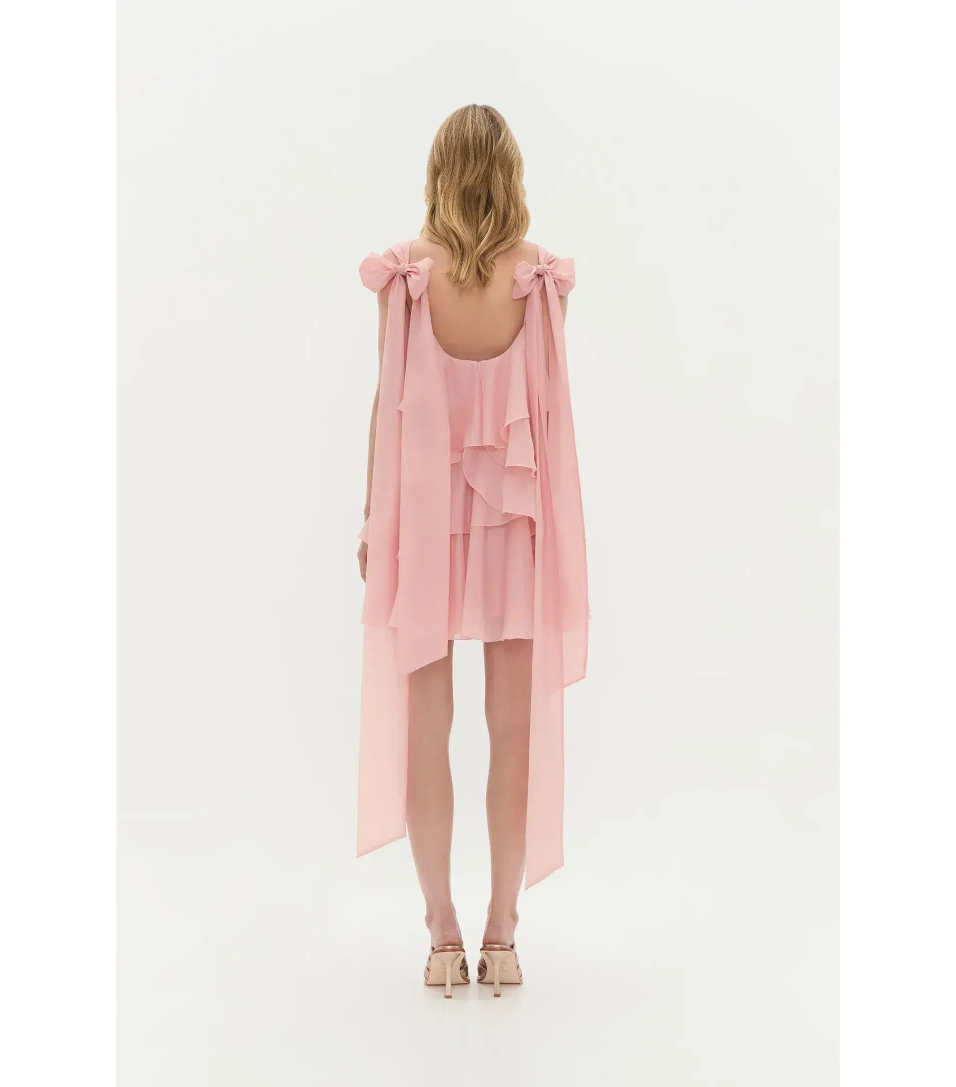 Aje Erin Mini Dress in Muted Rose Size AU 14 - Image 3