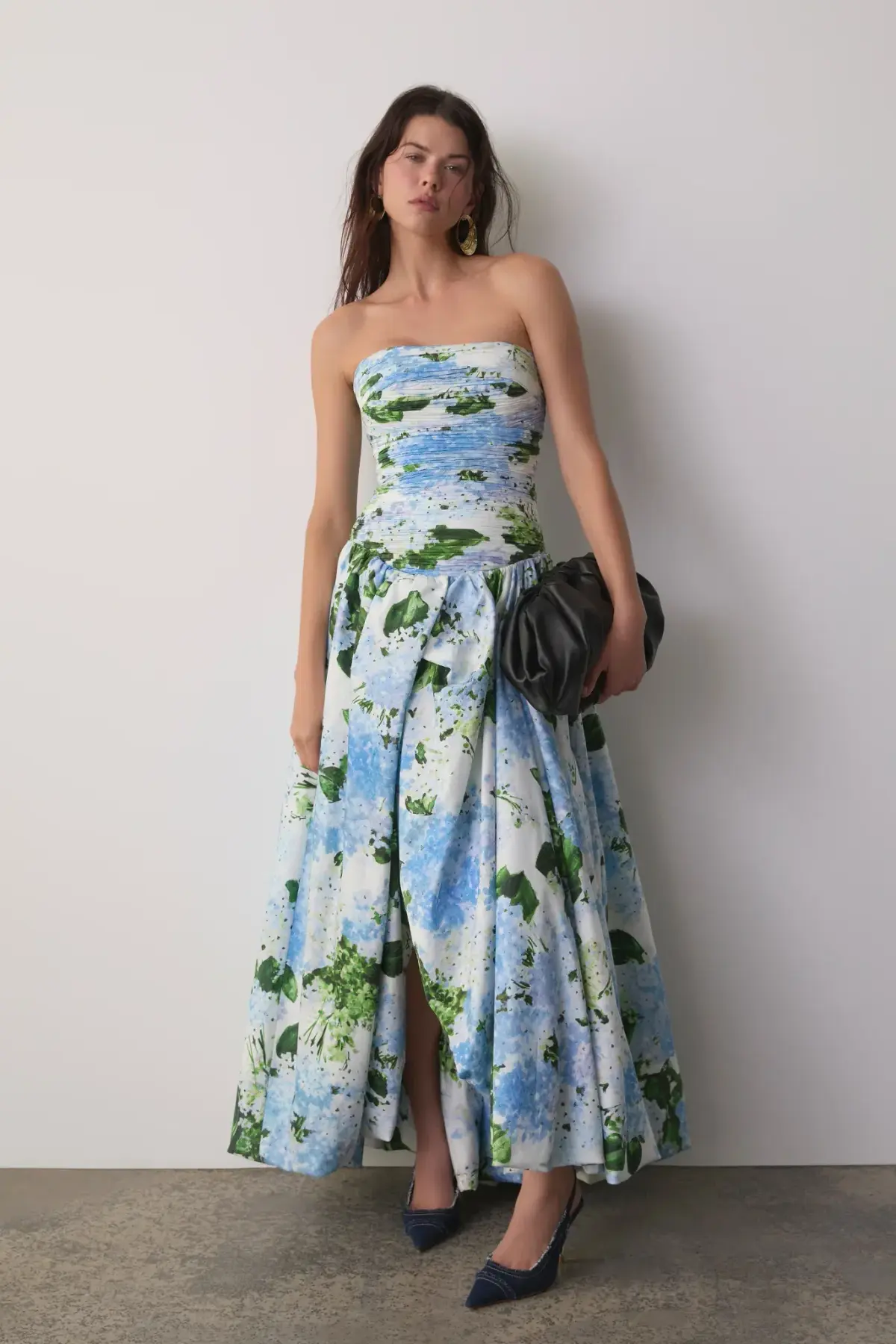 Aje Behold Maxi Dress Blue Hydrangea Size 10 - Image 1
