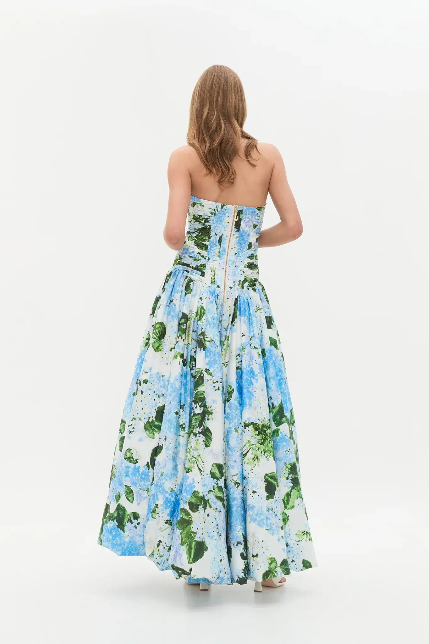 Aje Behold Maxi Dress Blue Hydrangea Size 10 - Image 3