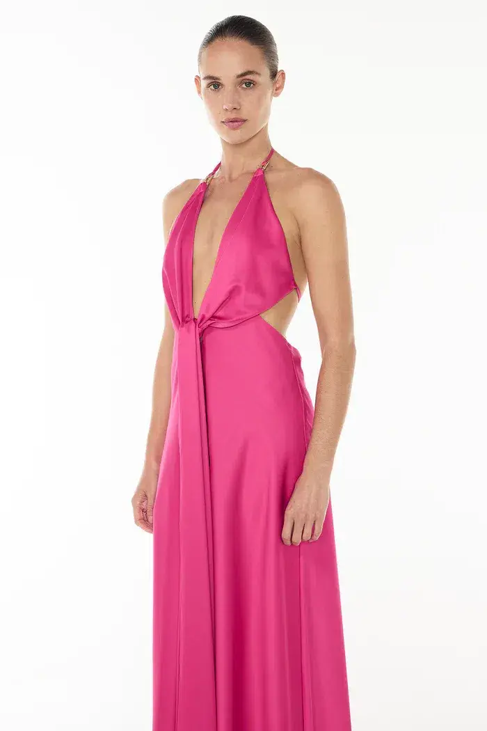 Manning Cartell Evening Trance Slip Dress Fuschia Size 8 - Image 2