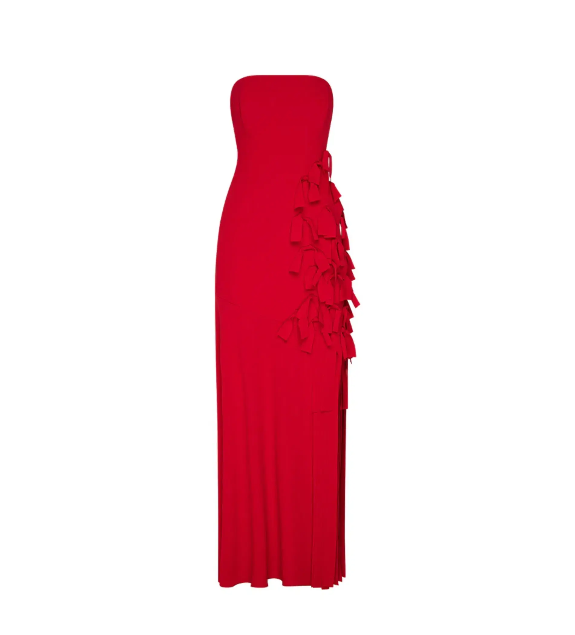 Manning Cartell La Premiere Strapless Maxi Dress Red Size 6 - Image 5