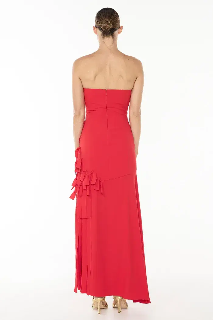 Manning Cartell La Premiere Strapless Dress Red Size 8 - Image 2
