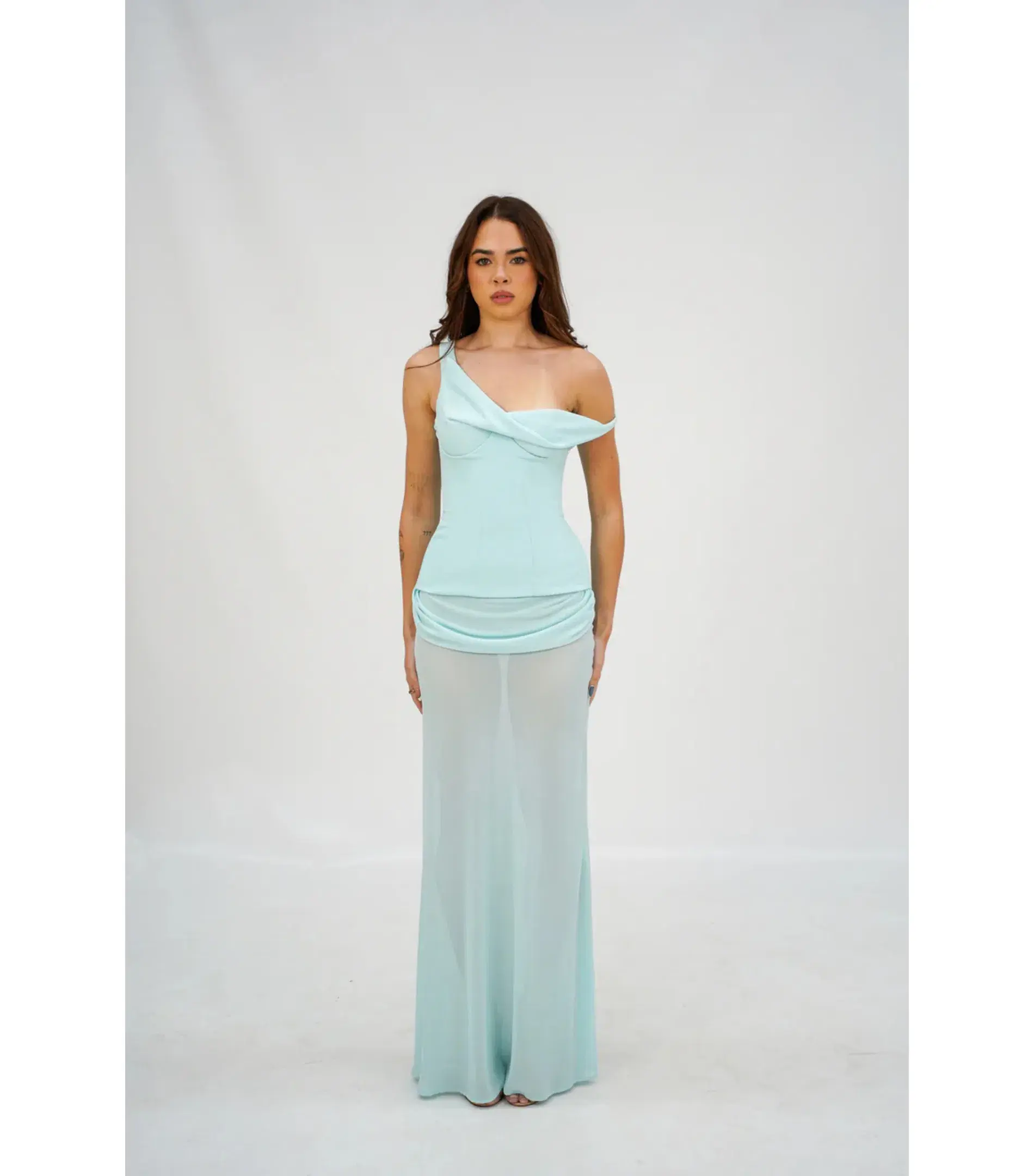 Natalie Rolt Cadence Maxi Gown in Baby Blue Size AU 6 - Image 1