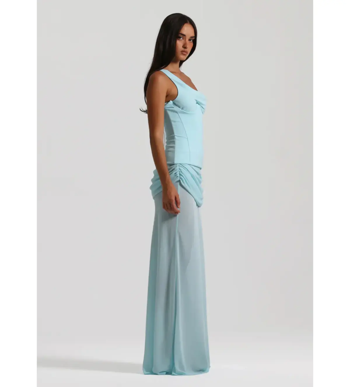 Natalie Rolt Cadence Gown Maxi in Baby Blue Size AU 8 - Image 3