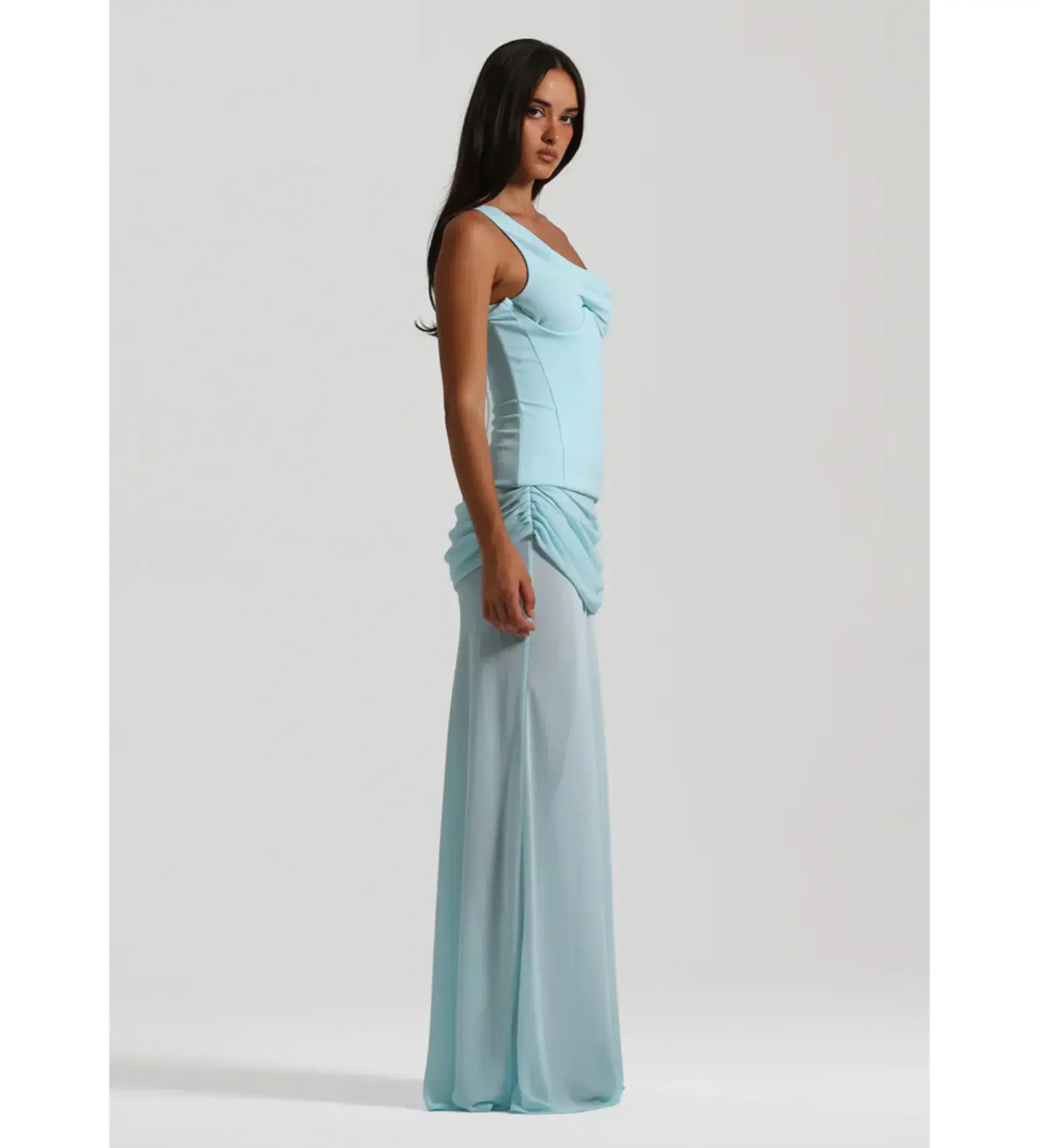 Natalie Rolt Cadence Gown Maxi in Baby Blue Size AU 8 - Image 3